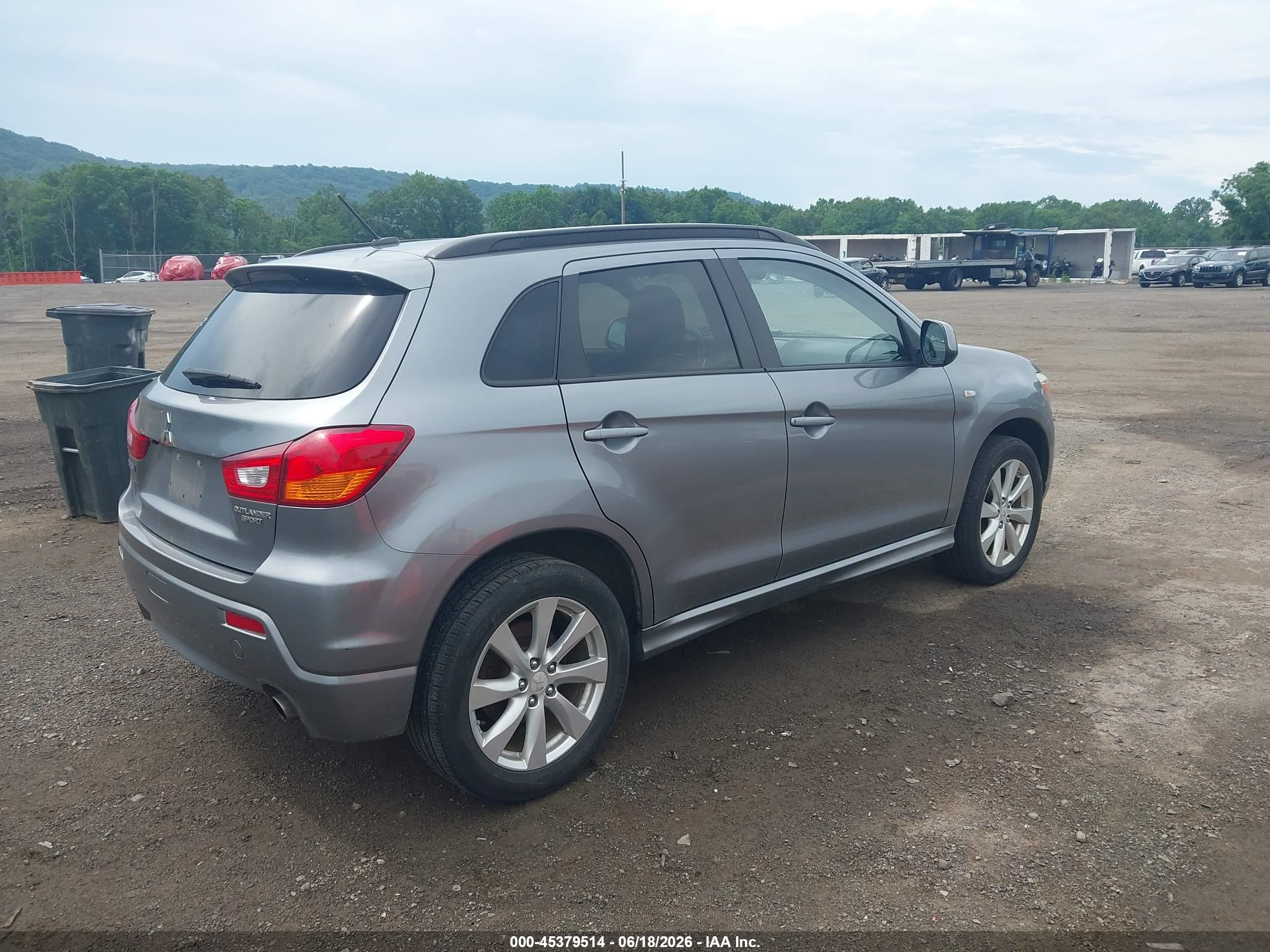 2012 Mitsubishi Outlander Sport Se Gray vin: JA4AR4AU0CZ003736