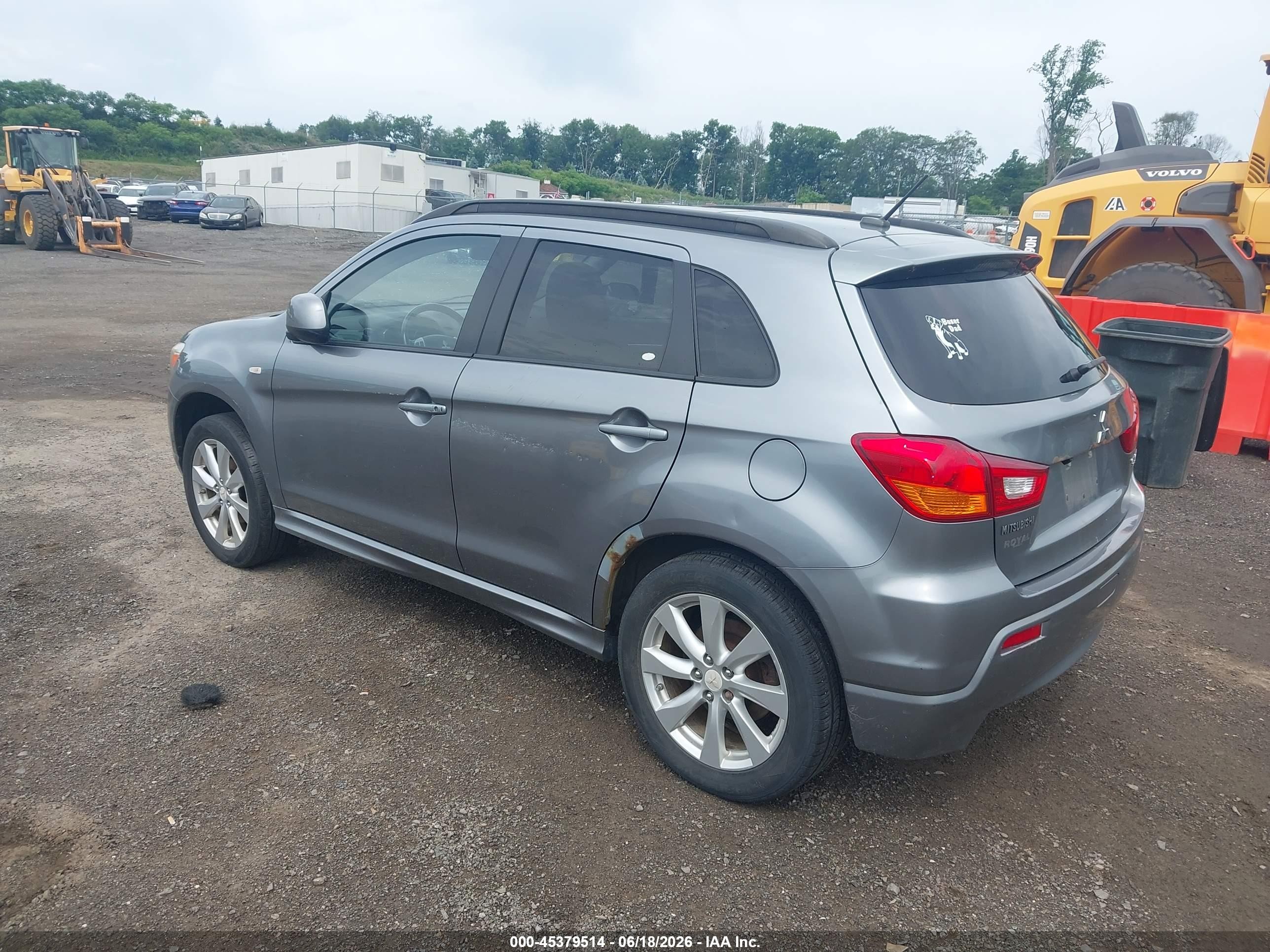 2012 Mitsubishi Outlander Sport Se Gray vin: JA4AR4AU0CZ003736