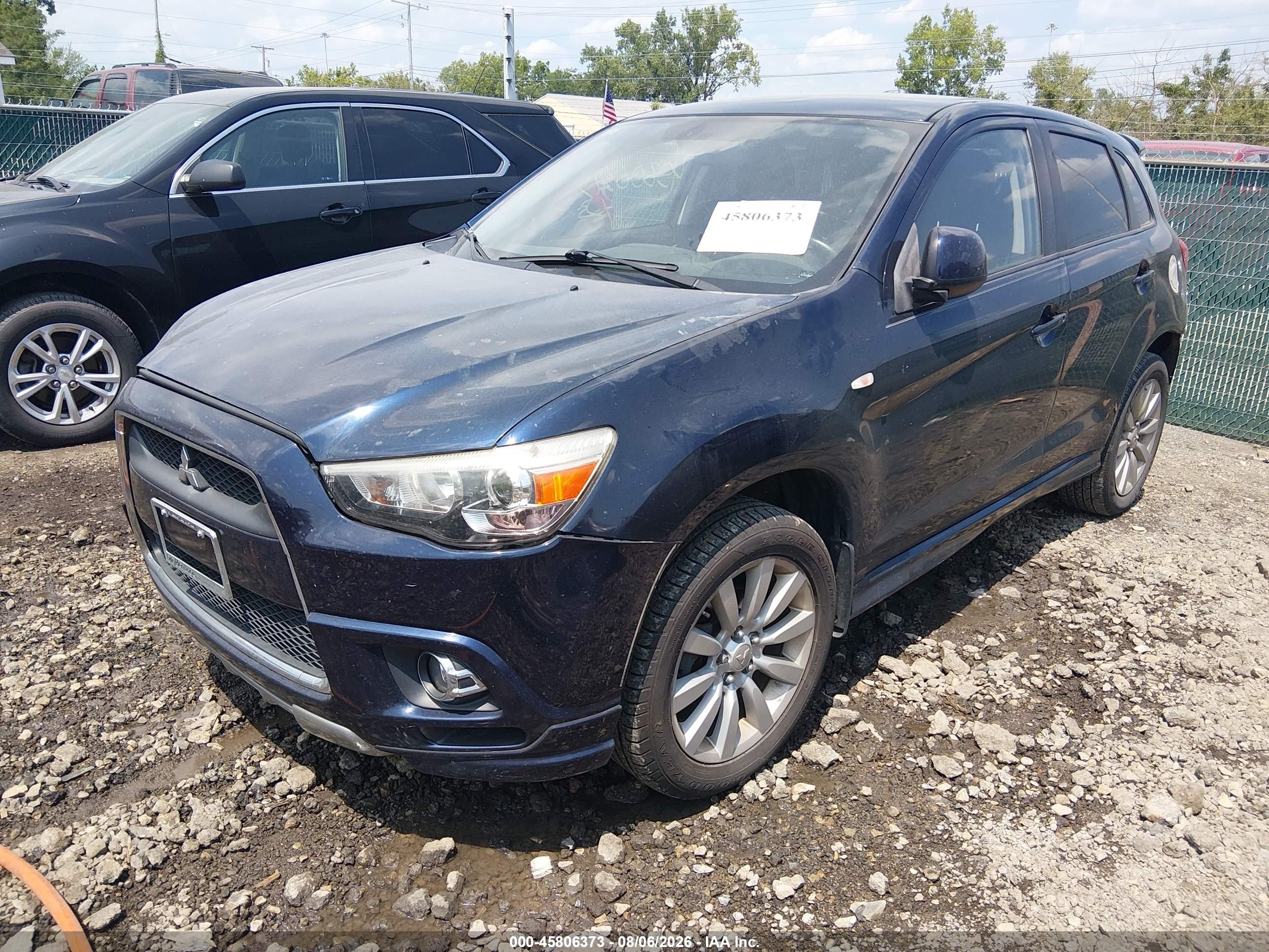 2011 Mitsubishi Outlander Sport Se Blue vin: JA4AR4AU1BZ016624