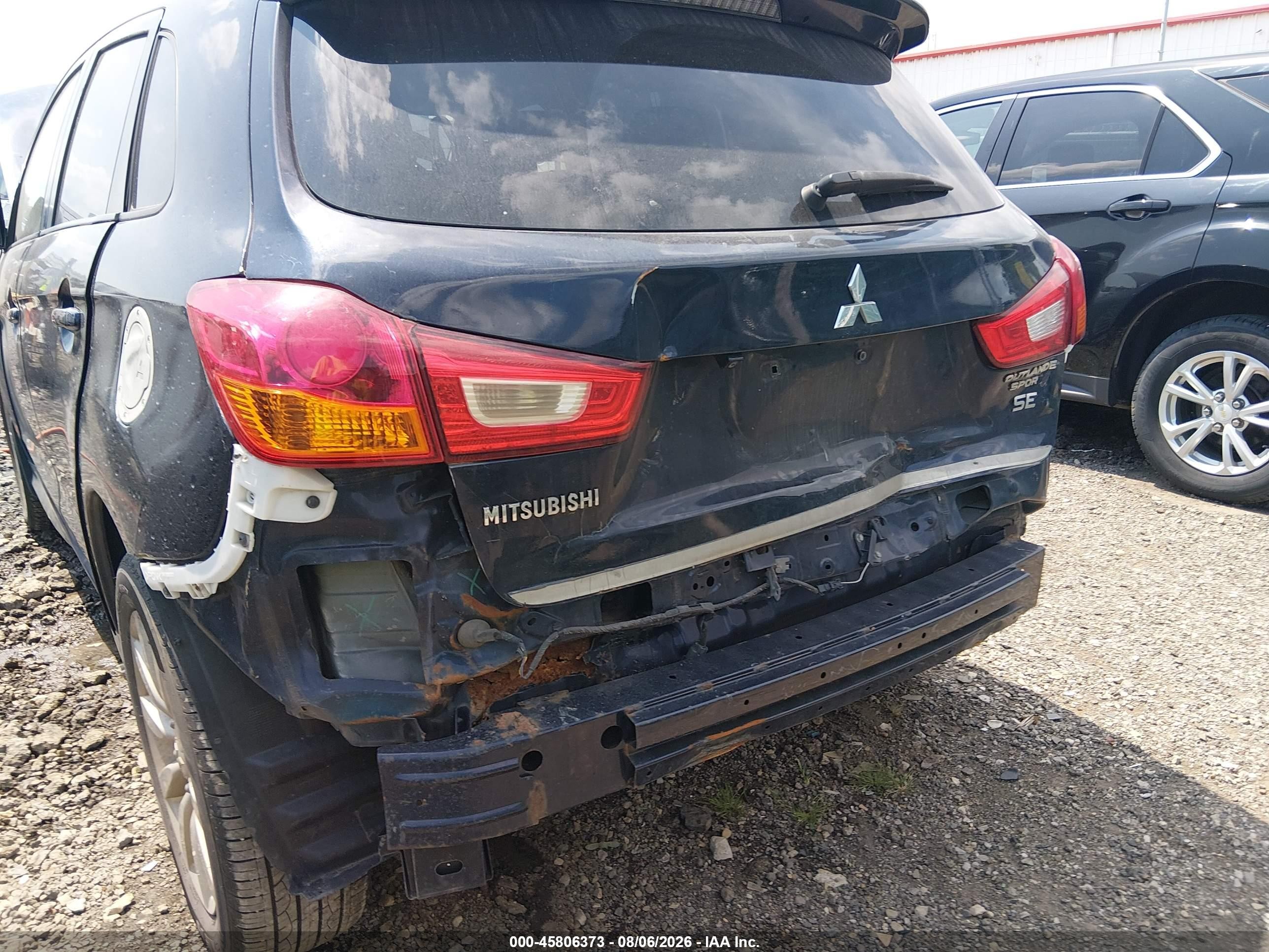 2011 Mitsubishi Outlander Sport Se Blue vin: JA4AR4AU1BZ016624