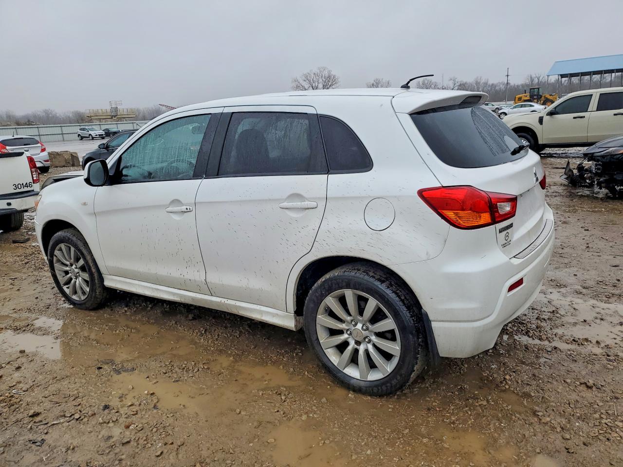 2011 Mitsubishi Outlander Sport Se White vin: JA4AR4AU1BZ025145