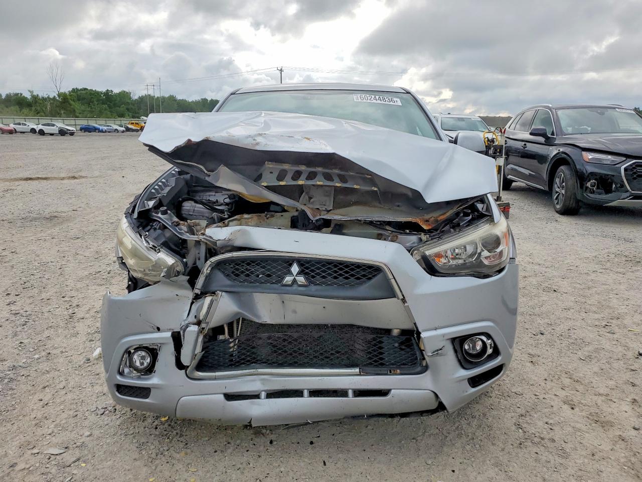 2012 Mitsubishi Outlander Sport Se Silver vin: JA4AR4AU1CZ009822