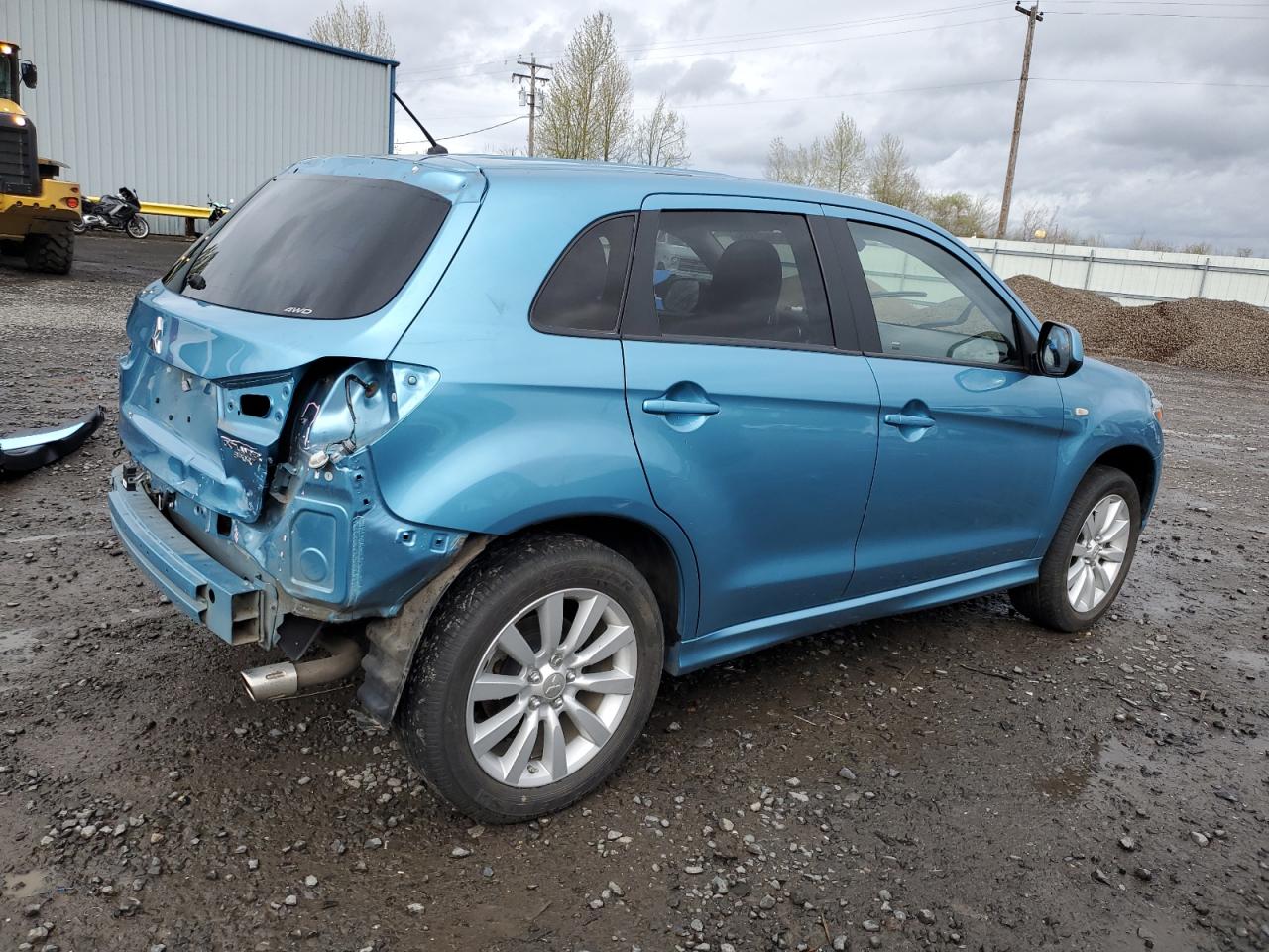 2011 Mitsubishi Outlander Sport Se Blue vin: JA4AR4AU2BZ015255