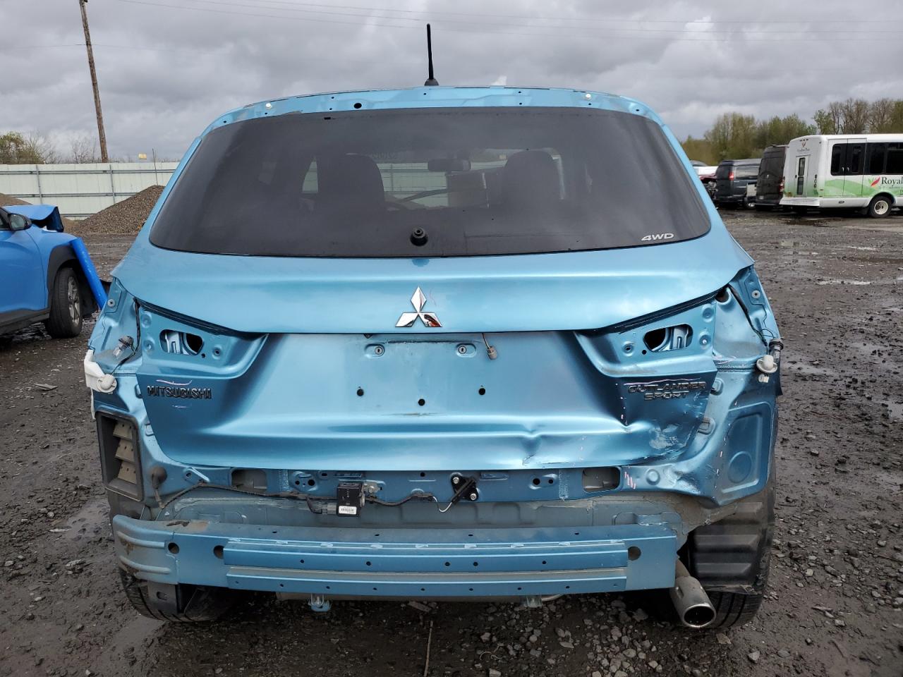 2011 Mitsubishi Outlander Sport Se Blue vin: JA4AR4AU2BZ015255