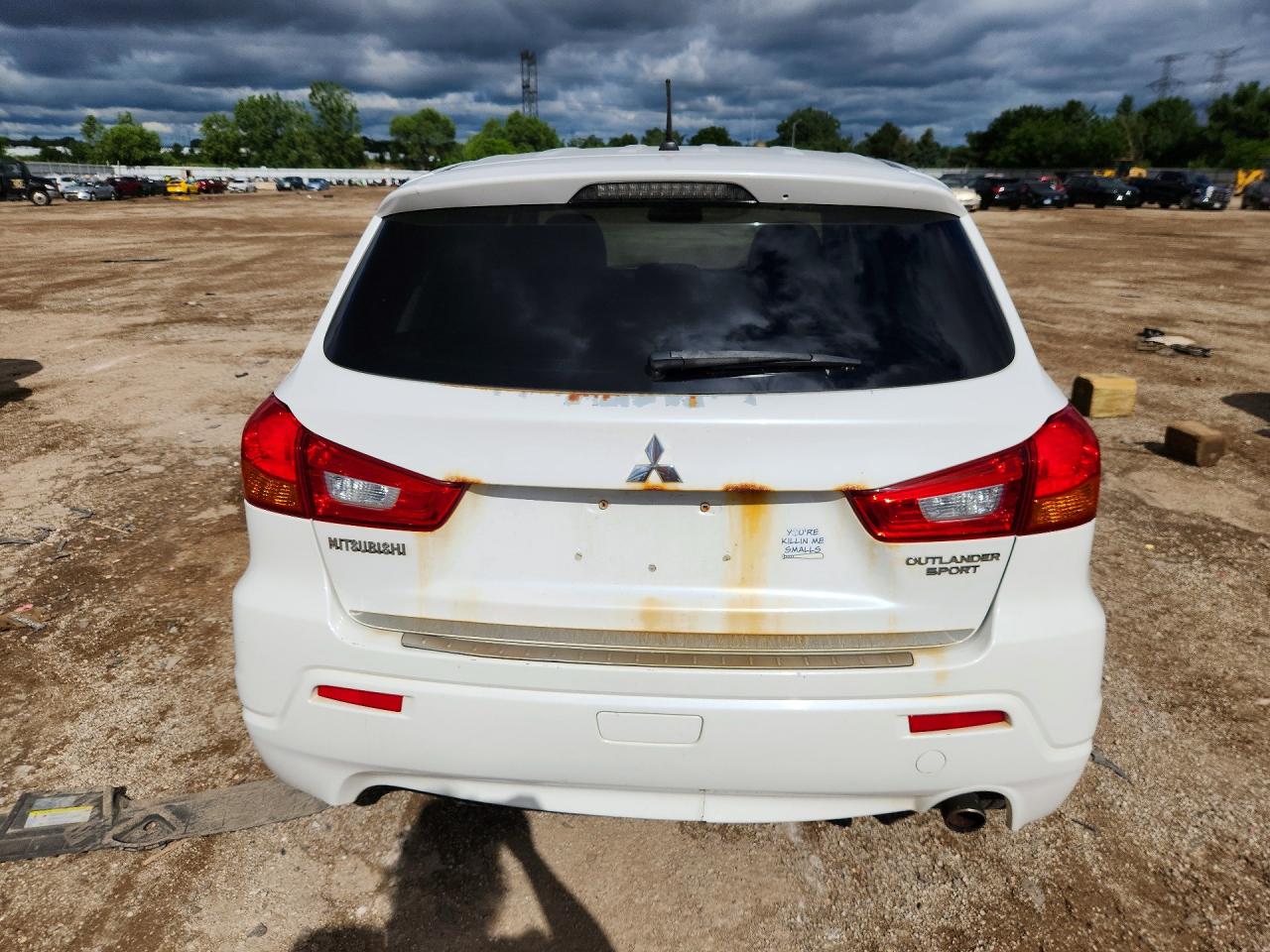 2012 Mitsubishi Outlander Sport Se Белый vin: JA4AR4AU2CZ004970