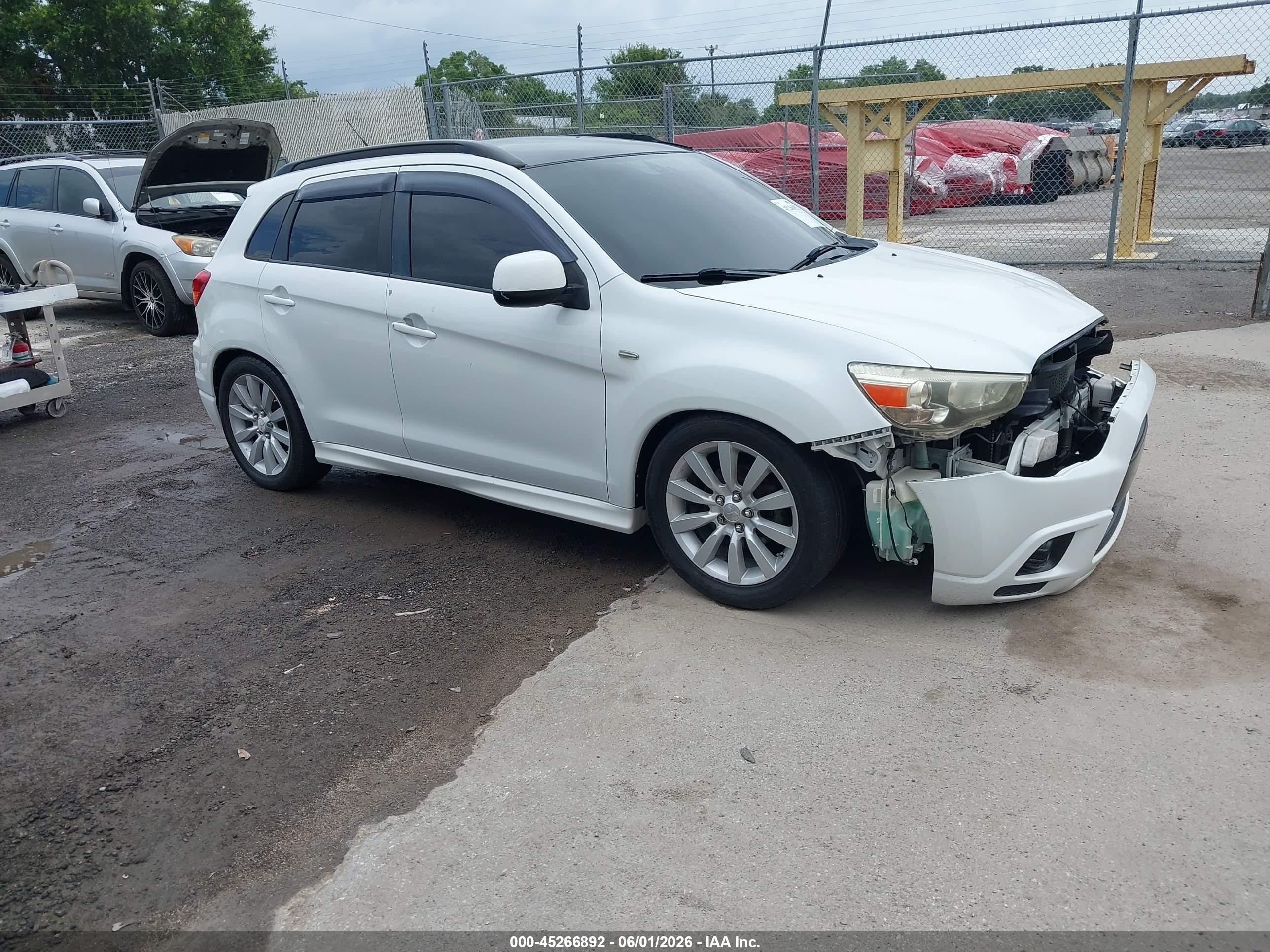 2011 Mitsubishi Outlander Sport Se Белый vin: JA4AR4AU3BZ004734