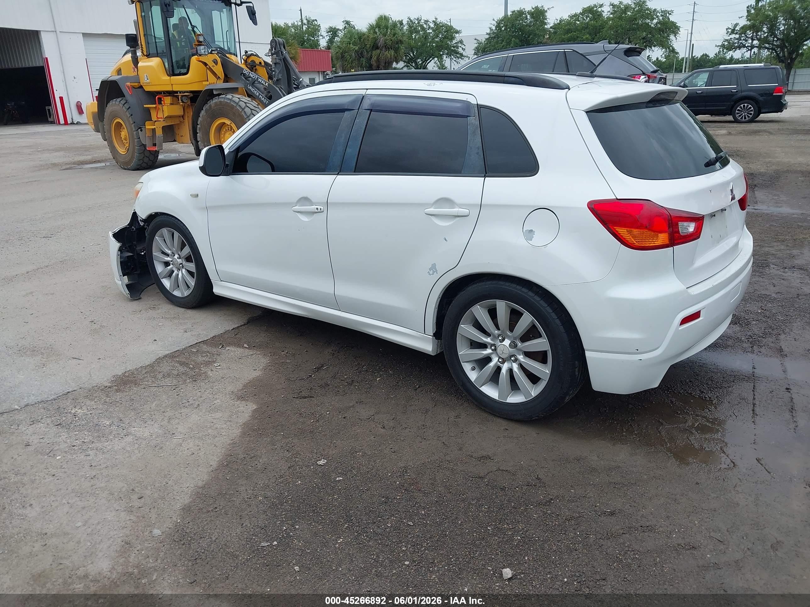 2011 Mitsubishi Outlander Sport Se Белый vin: JA4AR4AU3BZ004734