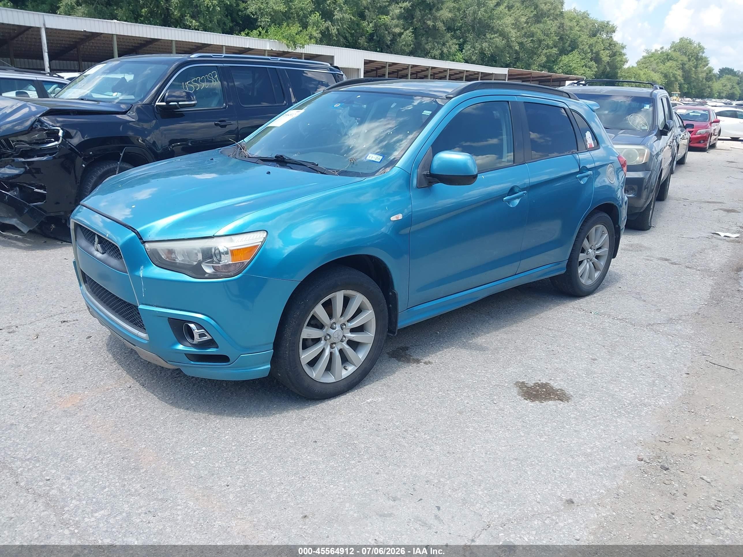 2011 Mitsubishi Outlander Sport Se Синий vin: JA4AR4AU3BZ005155