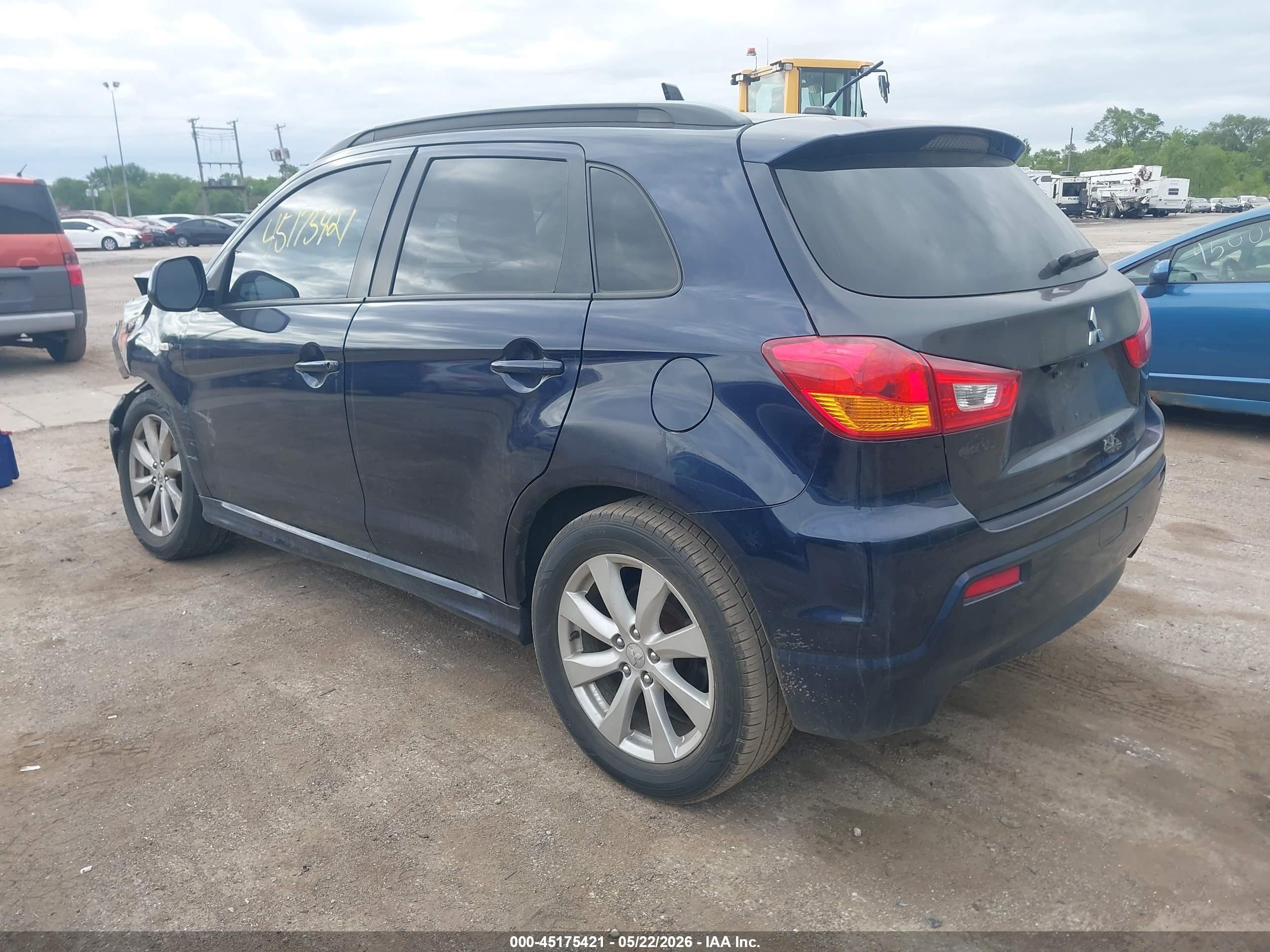 2012 Mitsubishi Outlander Sport Se Blue vin: JA4AR4AU3CZ003763