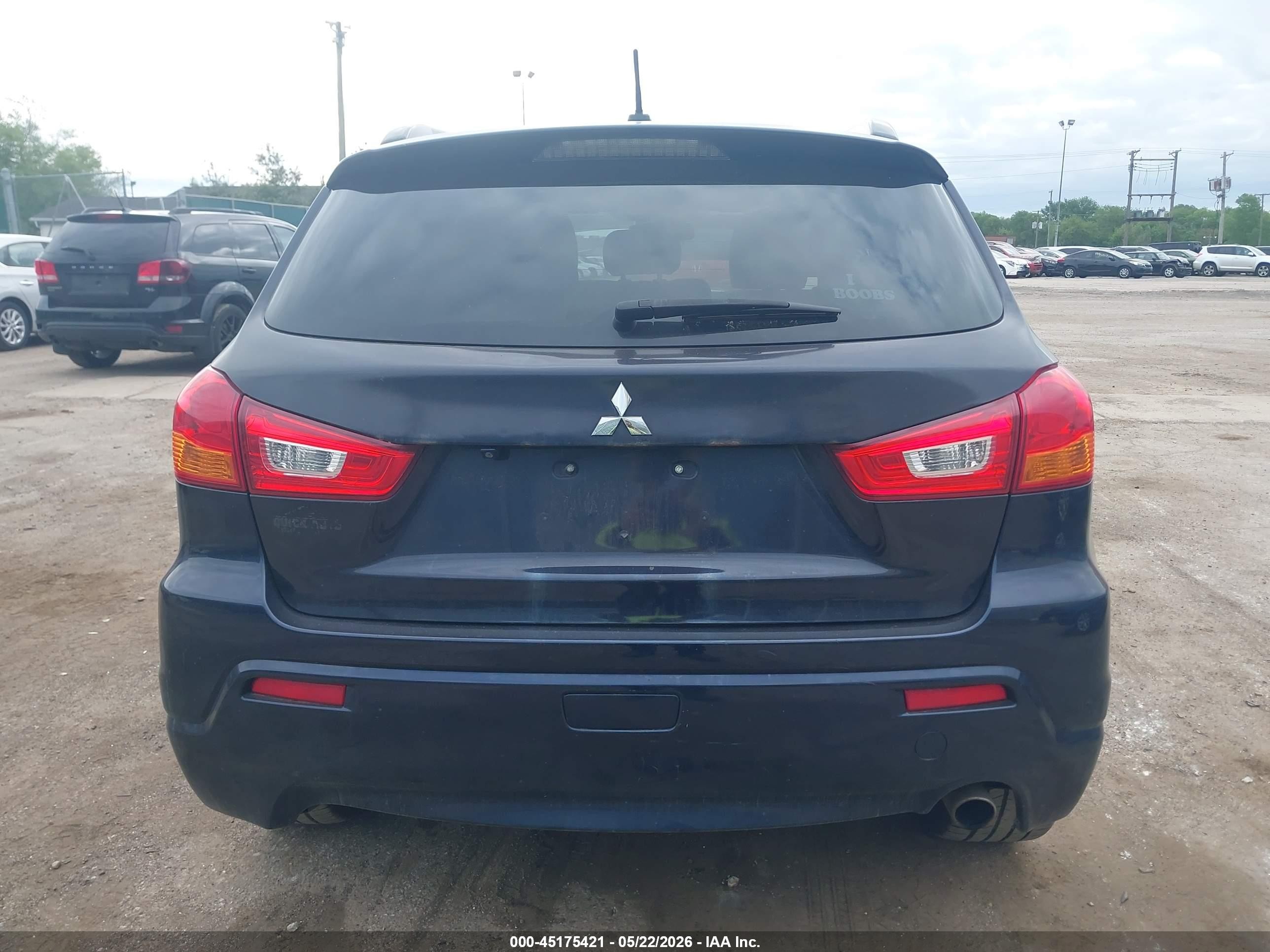 2012 Mitsubishi Outlander Sport Se Blue vin: JA4AR4AU3CZ003763