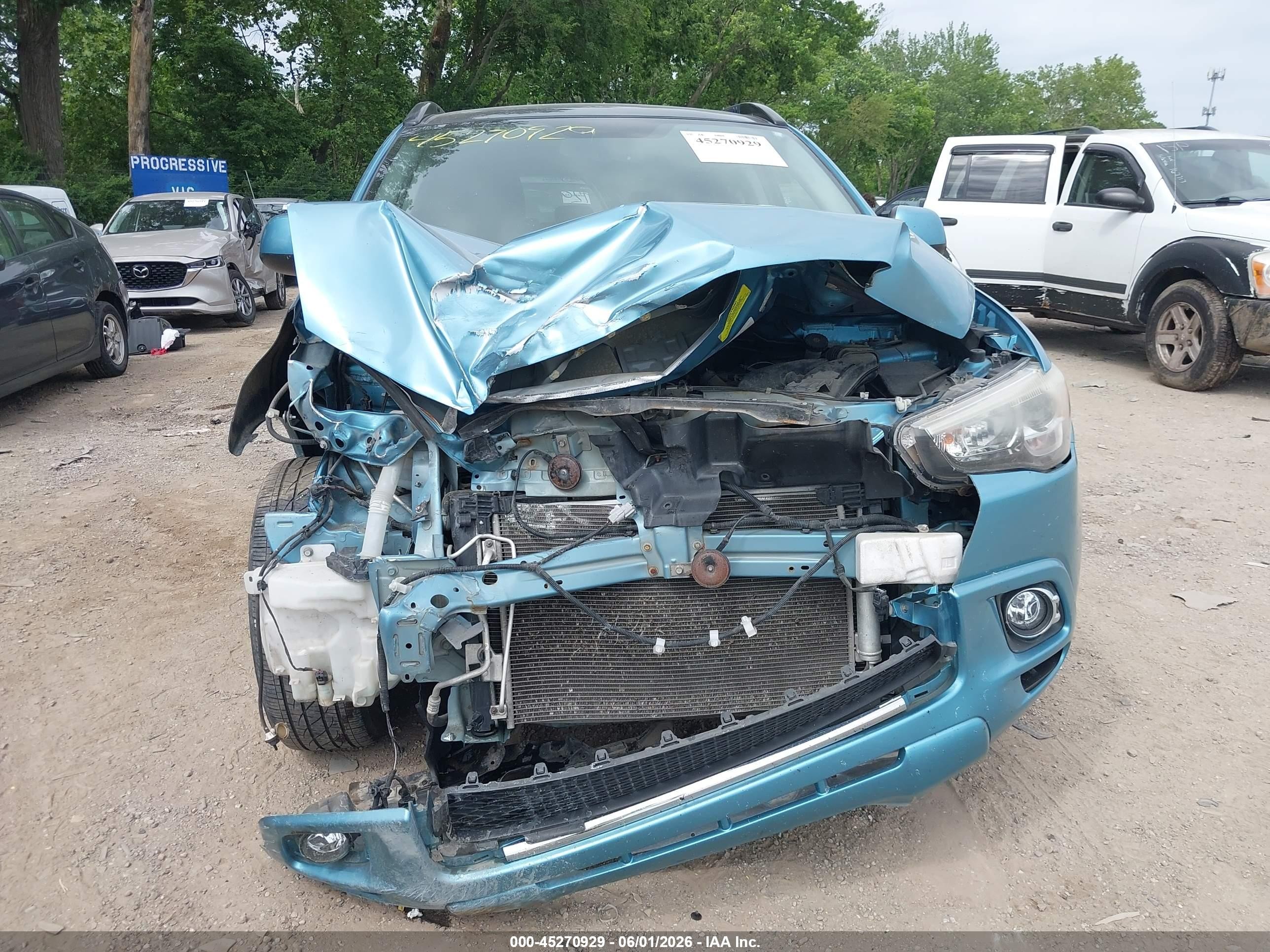 2012 Mitsubishi Outlander Sport Se Blue vin: JA4AR4AU3CZ011099