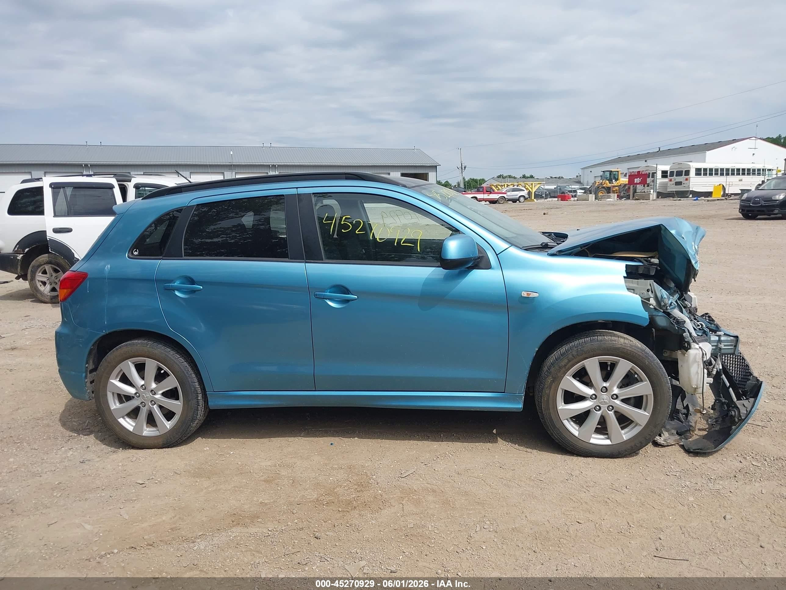 2012 Mitsubishi Outlander Sport Se Blue vin: JA4AR4AU3CZ011099