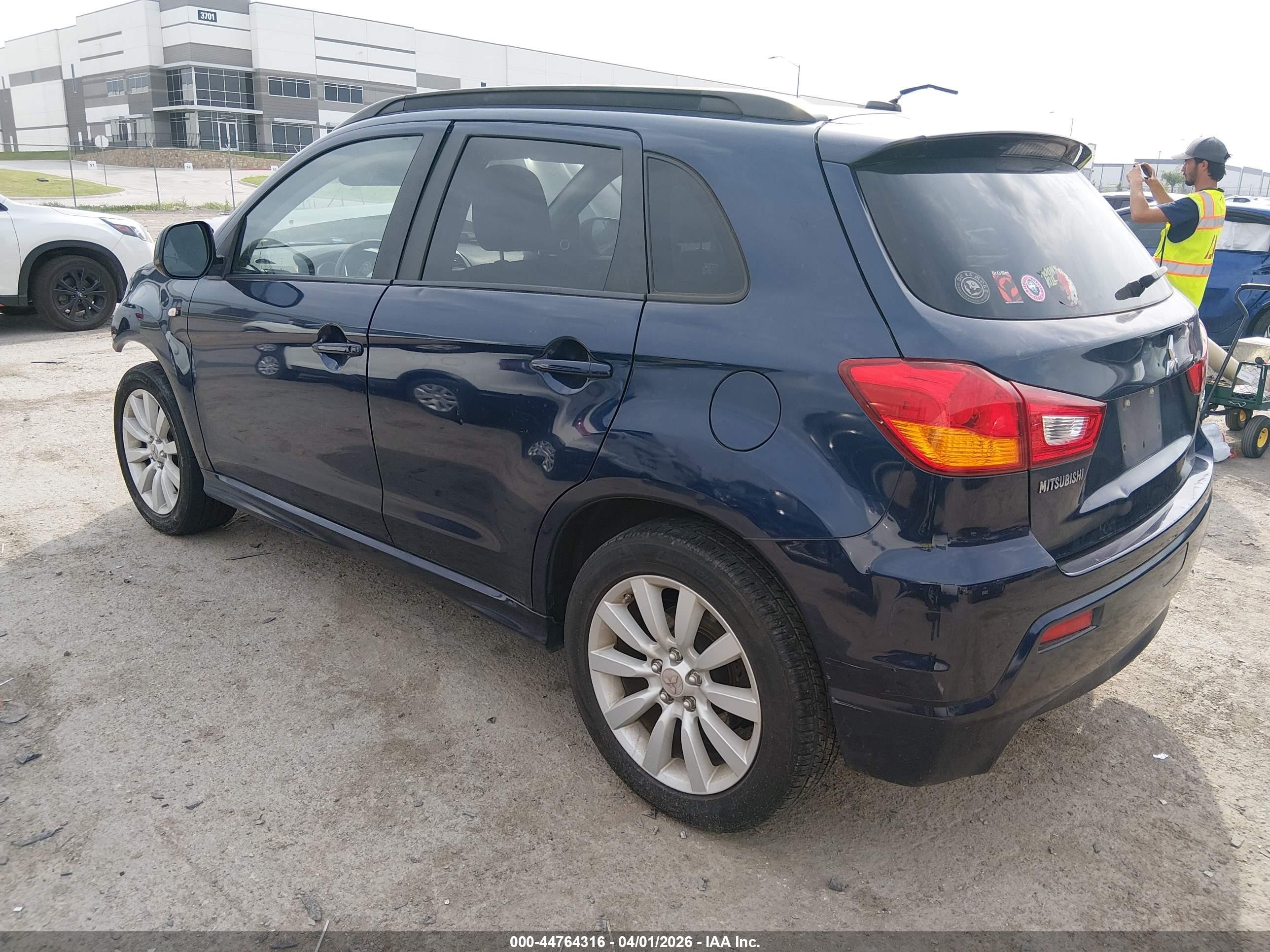 2011 Mitsubishi Outlander Sport Se Blue vin: JA4AR4AU4BZ008307