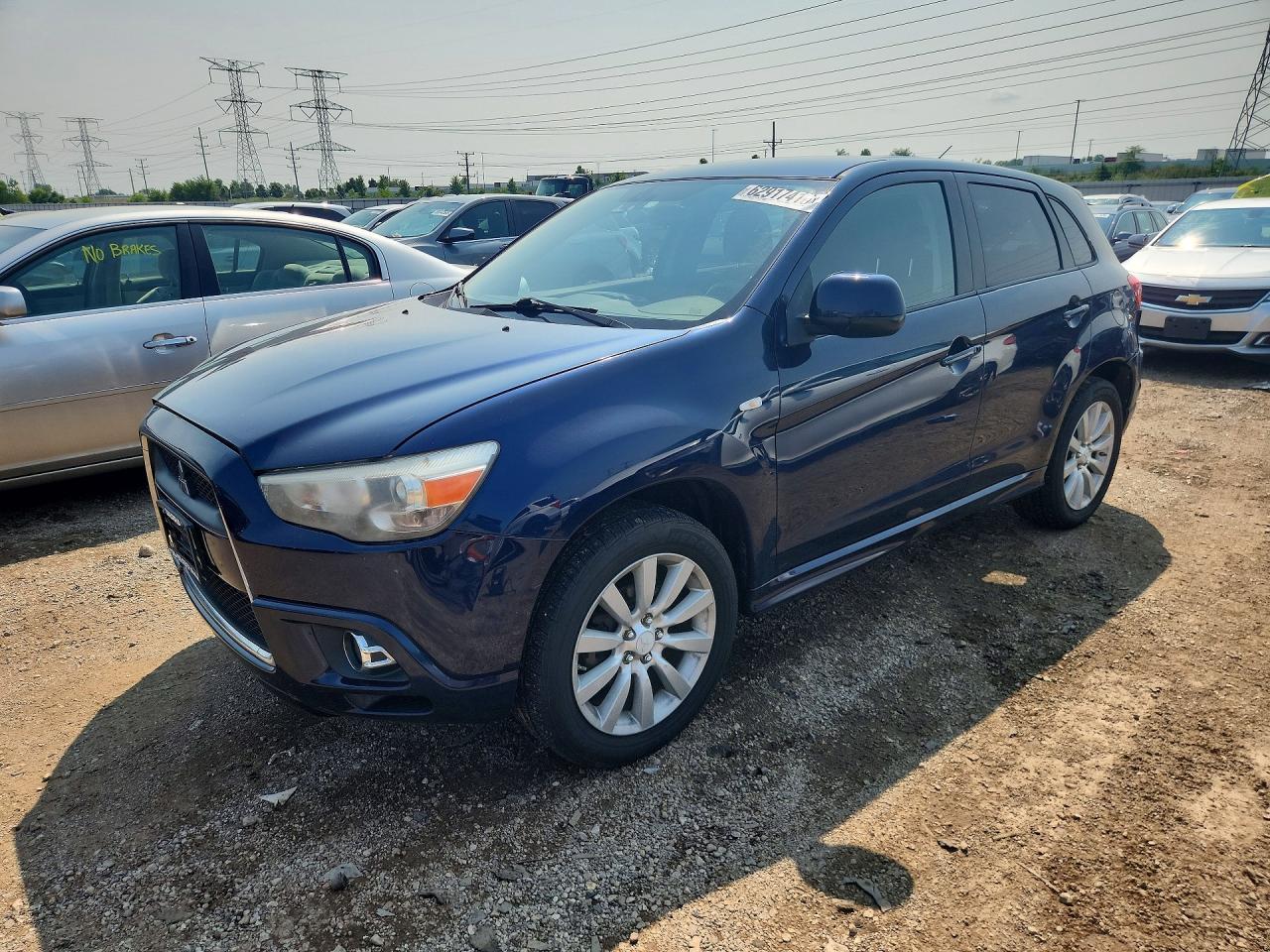 2011 Mitsubishi Outlander Sport Se Blue vin: JA4AR4AU4BZ008873