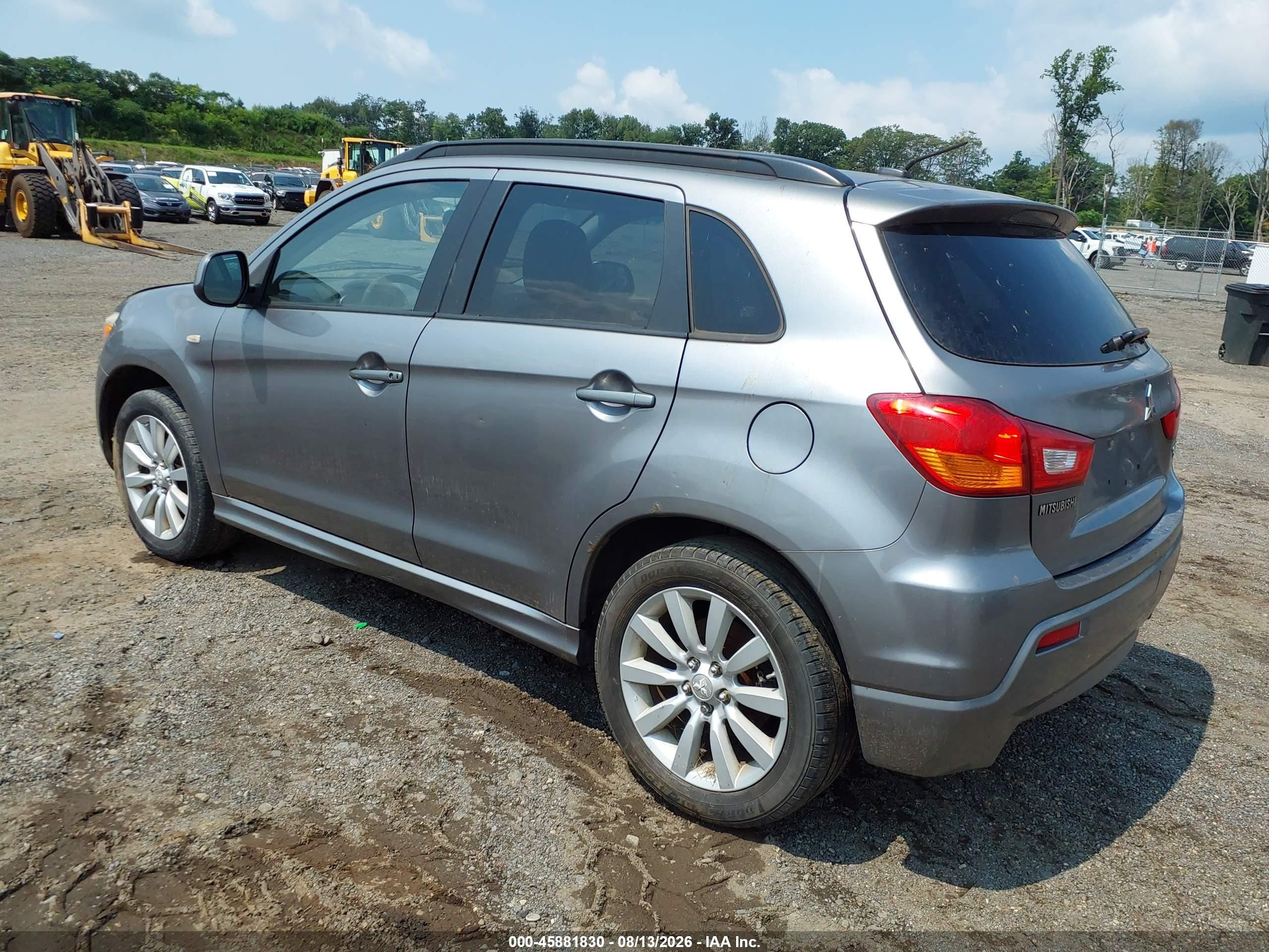 2011 Mitsubishi Outlander Sport Se Gray vin: JA4AR4AU4BZ017671