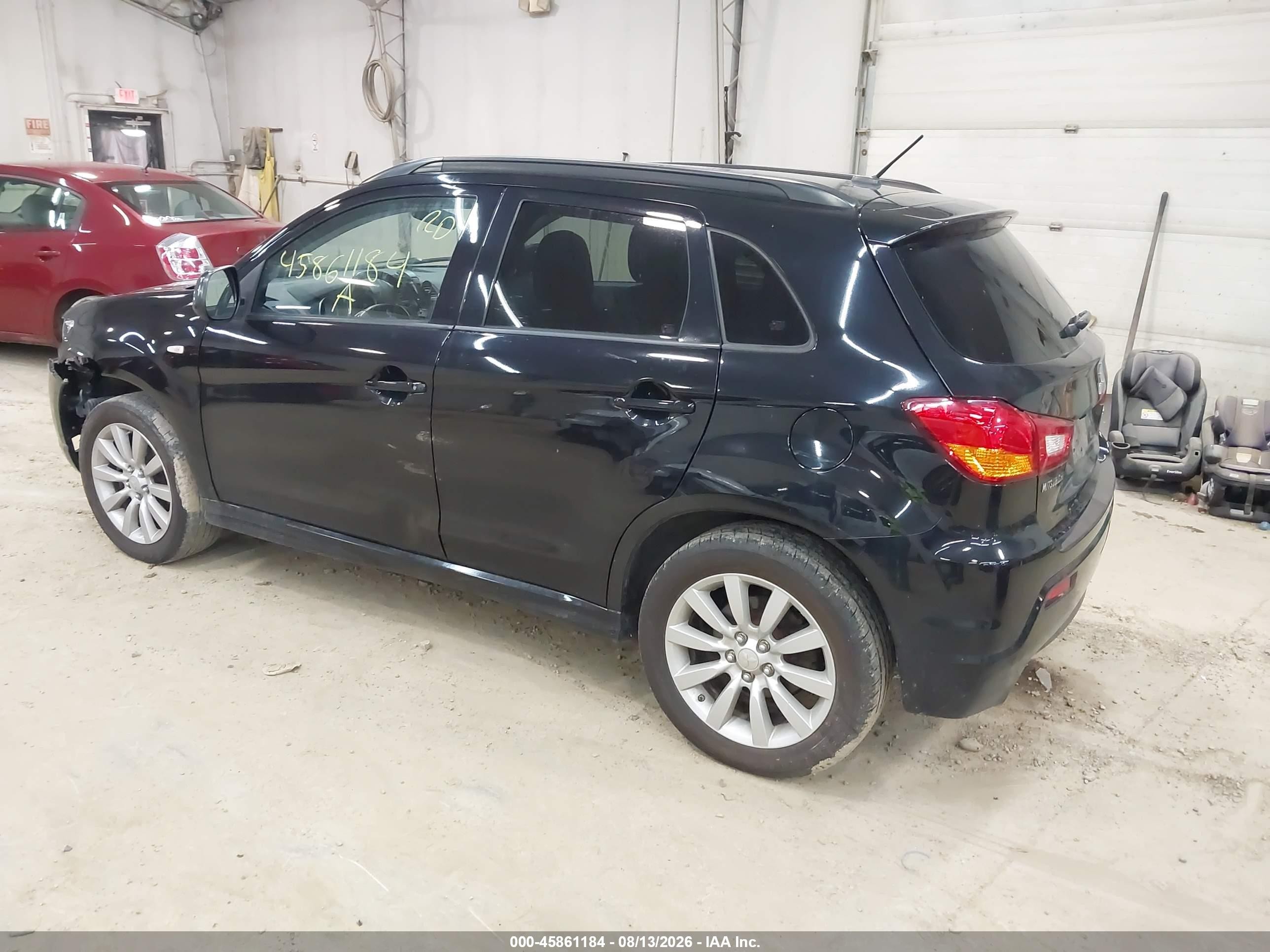 2011 Mitsubishi Outlander Sport Se Черный vin: JA4AR4AU5BZ009398