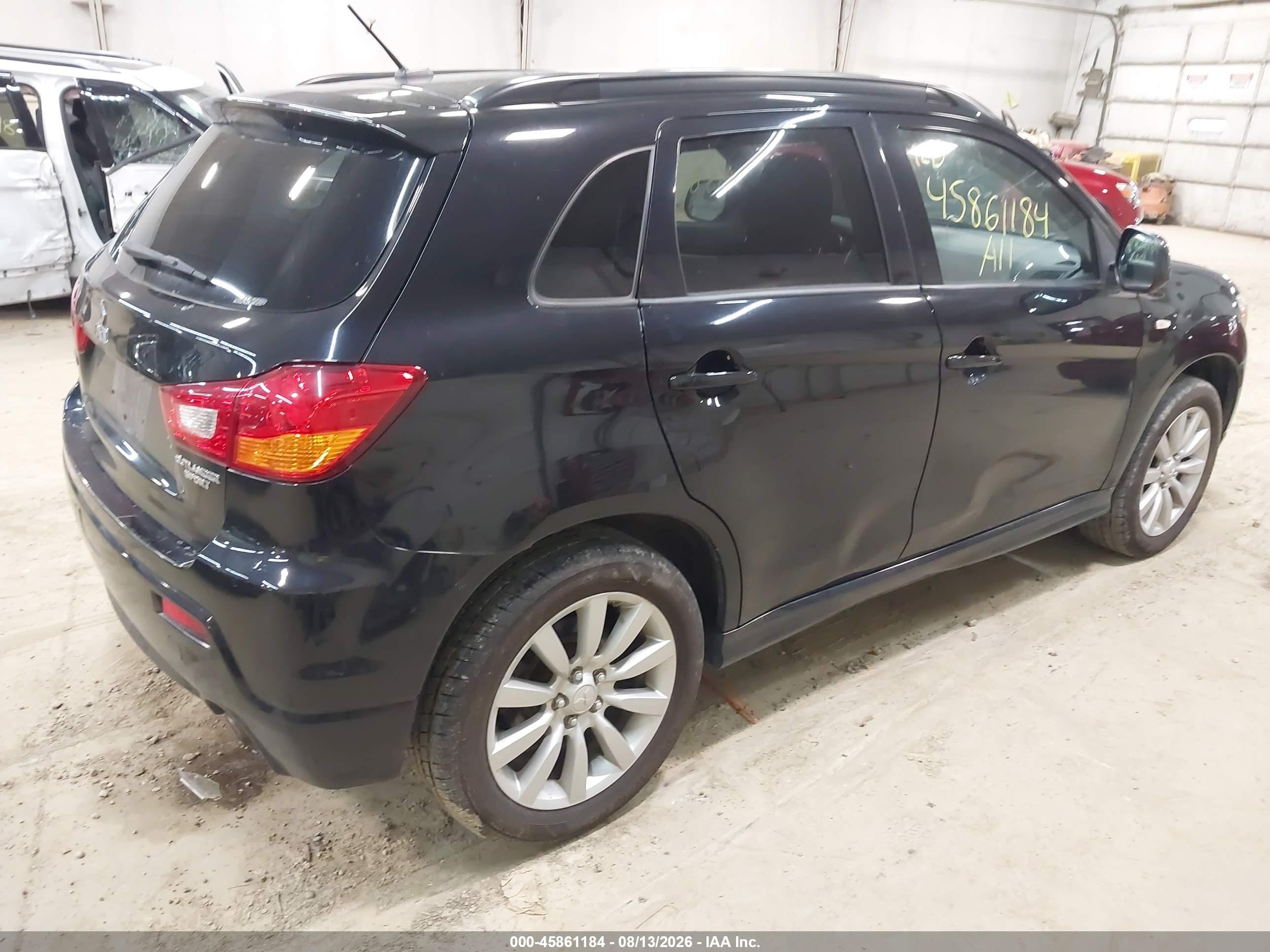 2011 Mitsubishi Outlander Sport Se Черный vin: JA4AR4AU5BZ009398