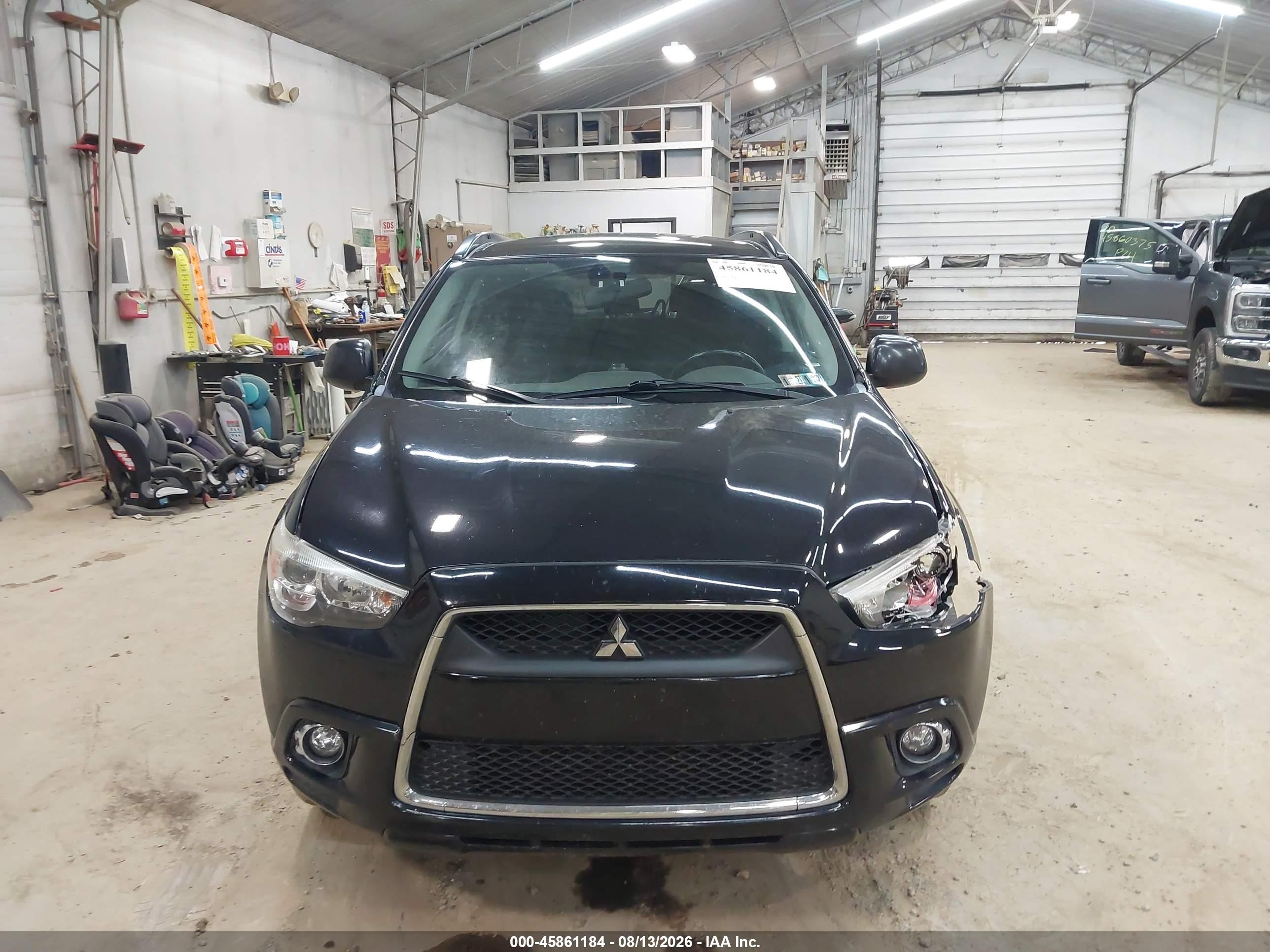 2011 Mitsubishi Outlander Sport Se Черный vin: JA4AR4AU5BZ009398