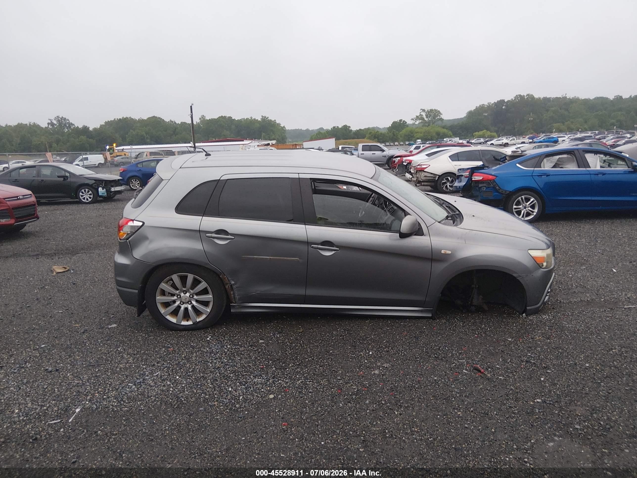 2011 Mitsubishi Outlander Sport Se Серый vin: JA4AR4AU5BZ015296
