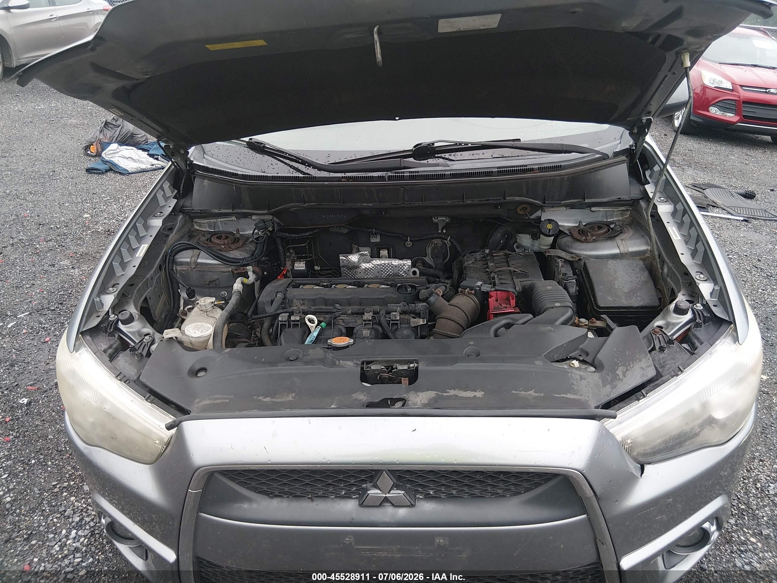 2011 Mitsubishi Outlander Sport Se Серый vin: JA4AR4AU5BZ015296