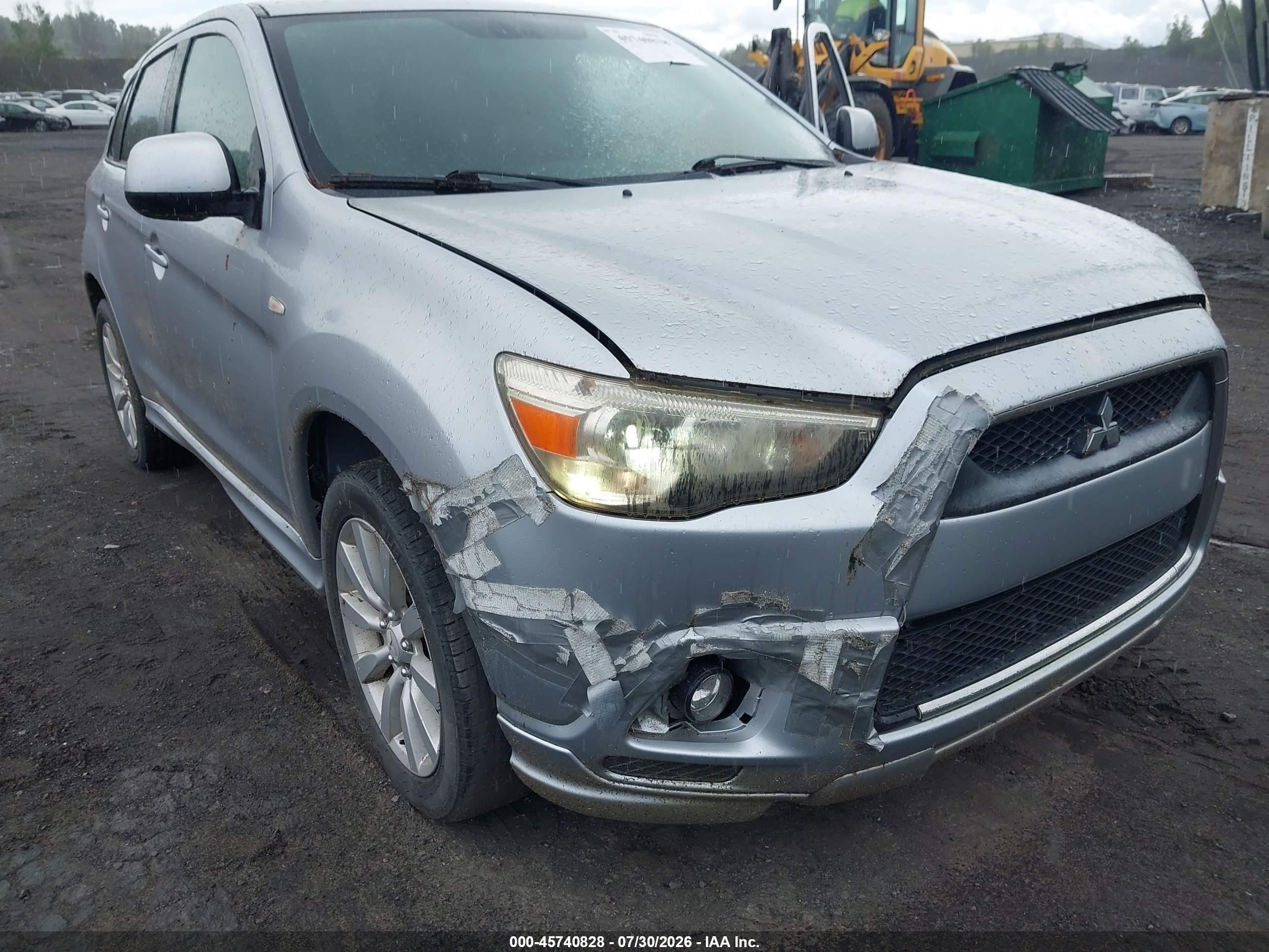 2011 Mitsubishi Outlander Sport Se Silver vin: JA4AR4AU6BZ007756