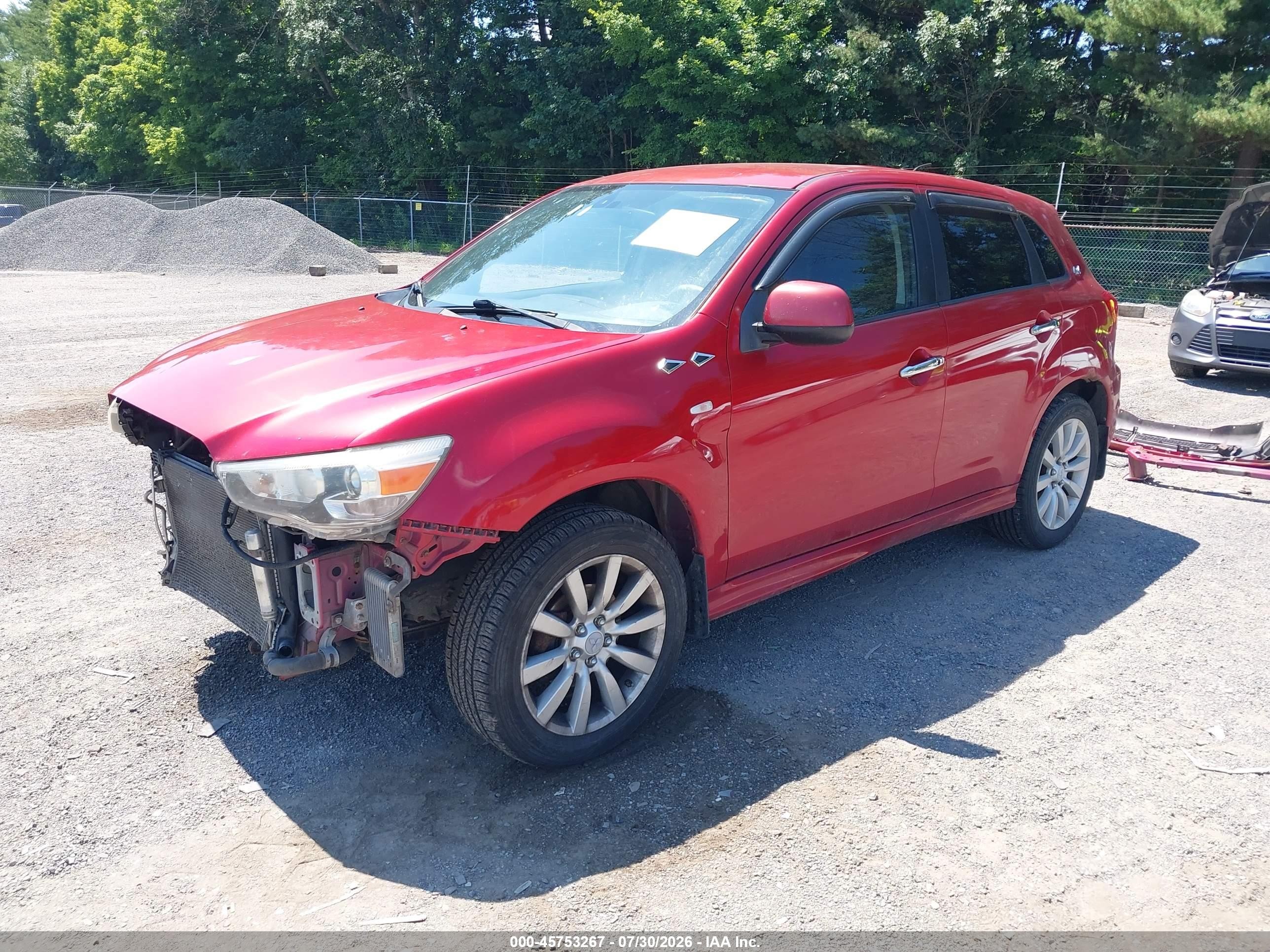 2011 Mitsubishi Outlander Sport Se Red vin: JA4AR4AU6BZ014819