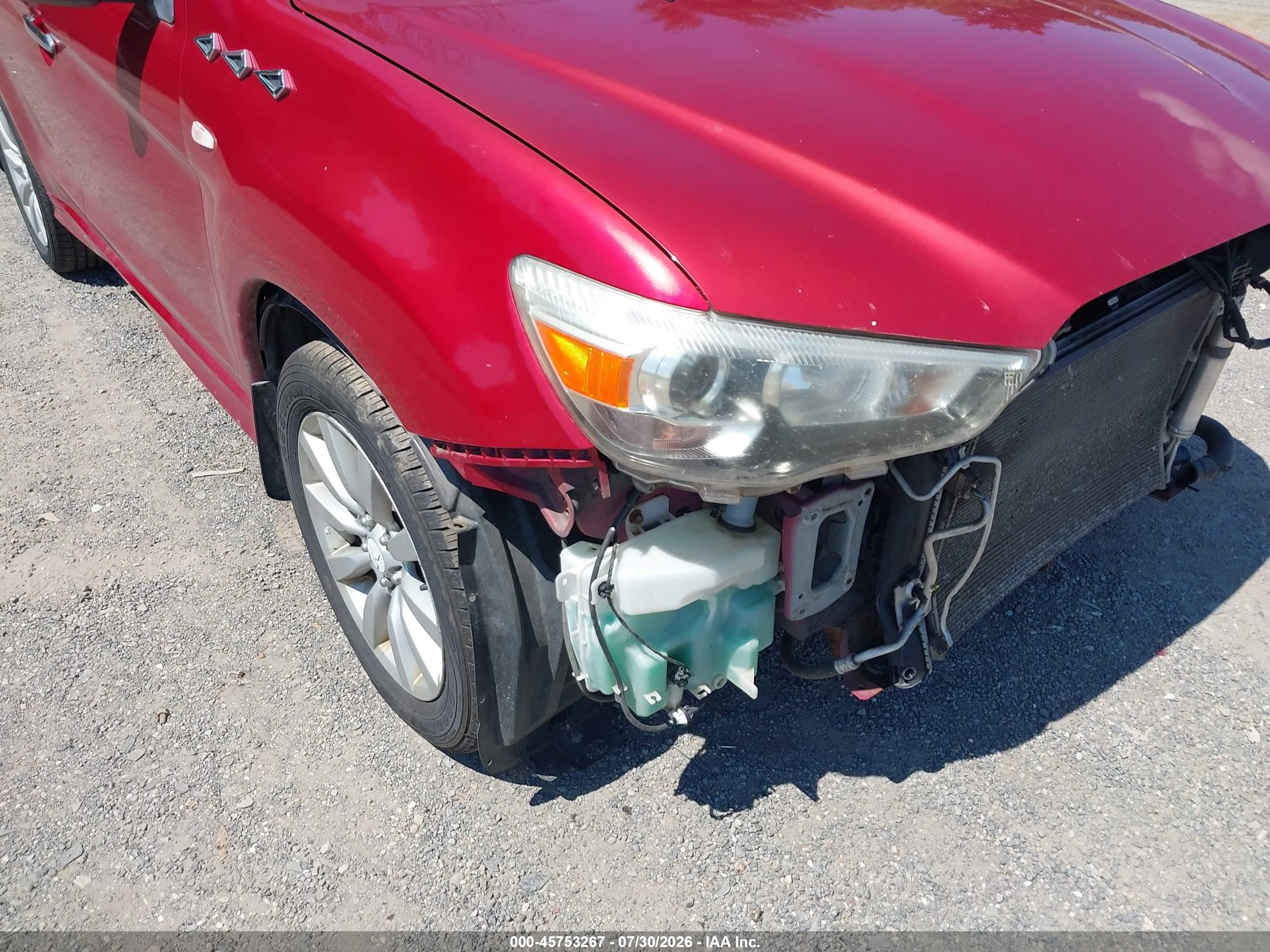 2011 Mitsubishi Outlander Sport Se Red vin: JA4AR4AU6BZ014819