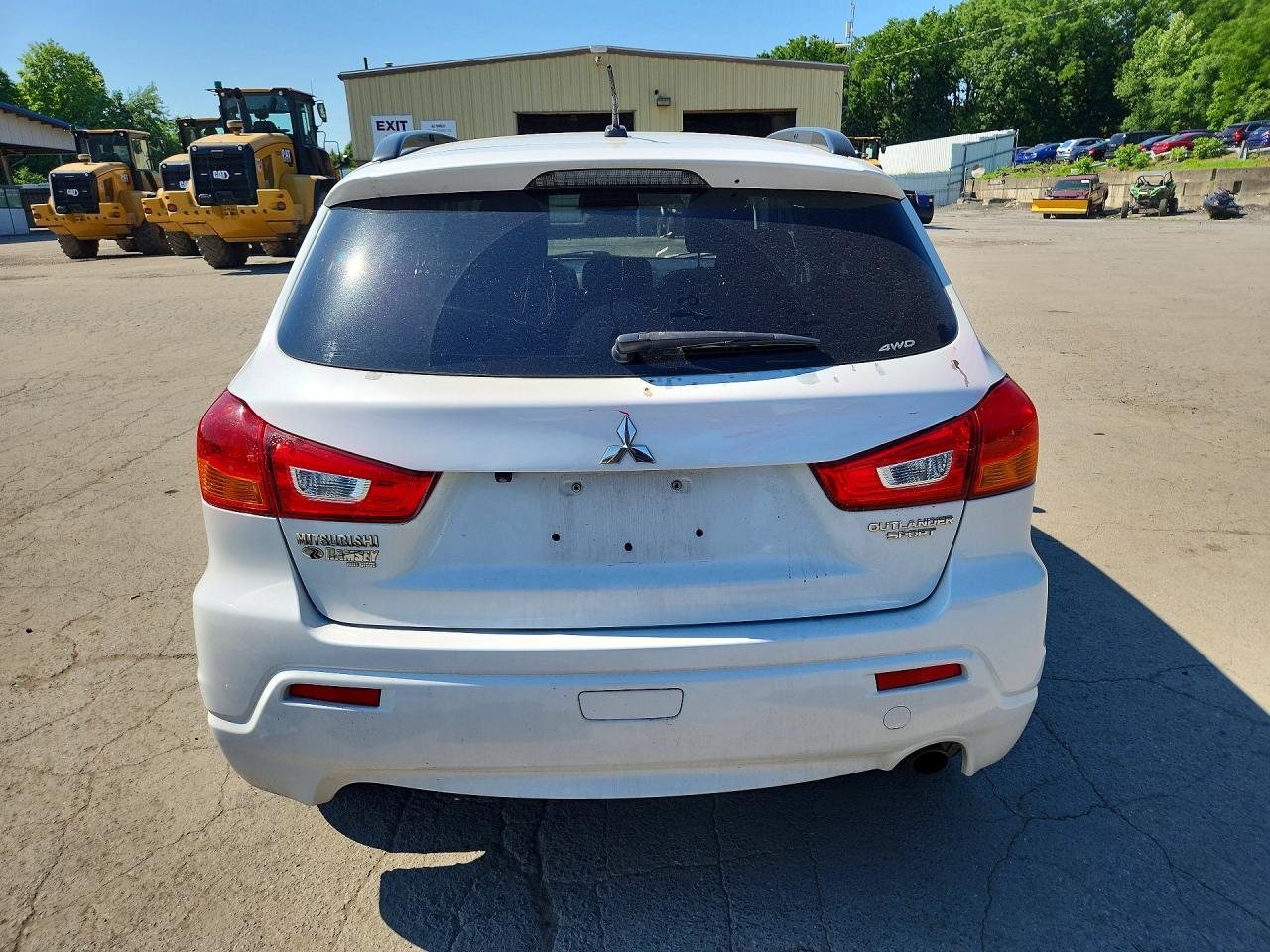 2012 Mitsubishi Outlander Sport Se Белый vin: JA4AR4AU6CZ000856