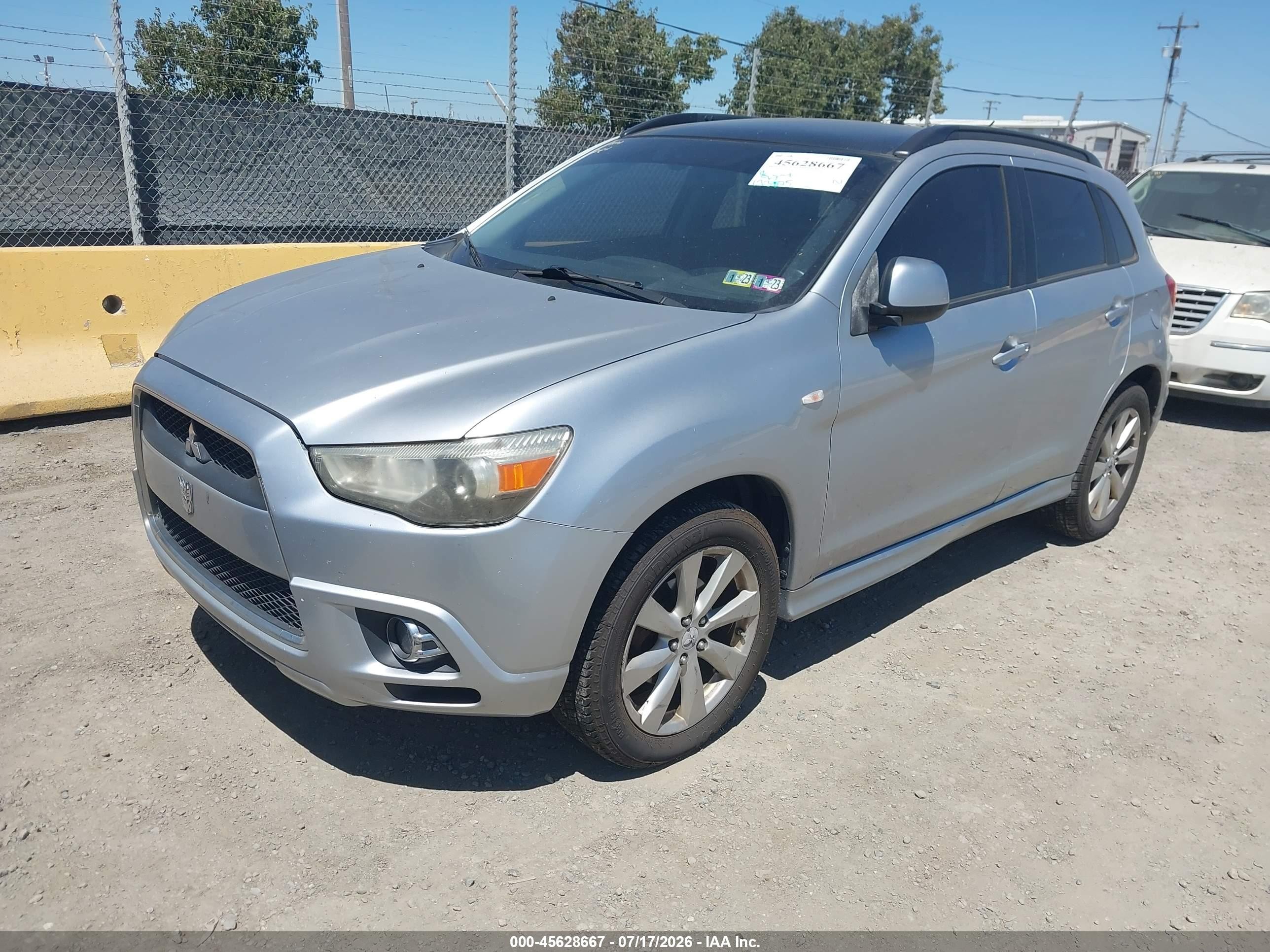 2012 Mitsubishi Outlander Sport Se Silver vin: JA4AR4AU6CZ003787