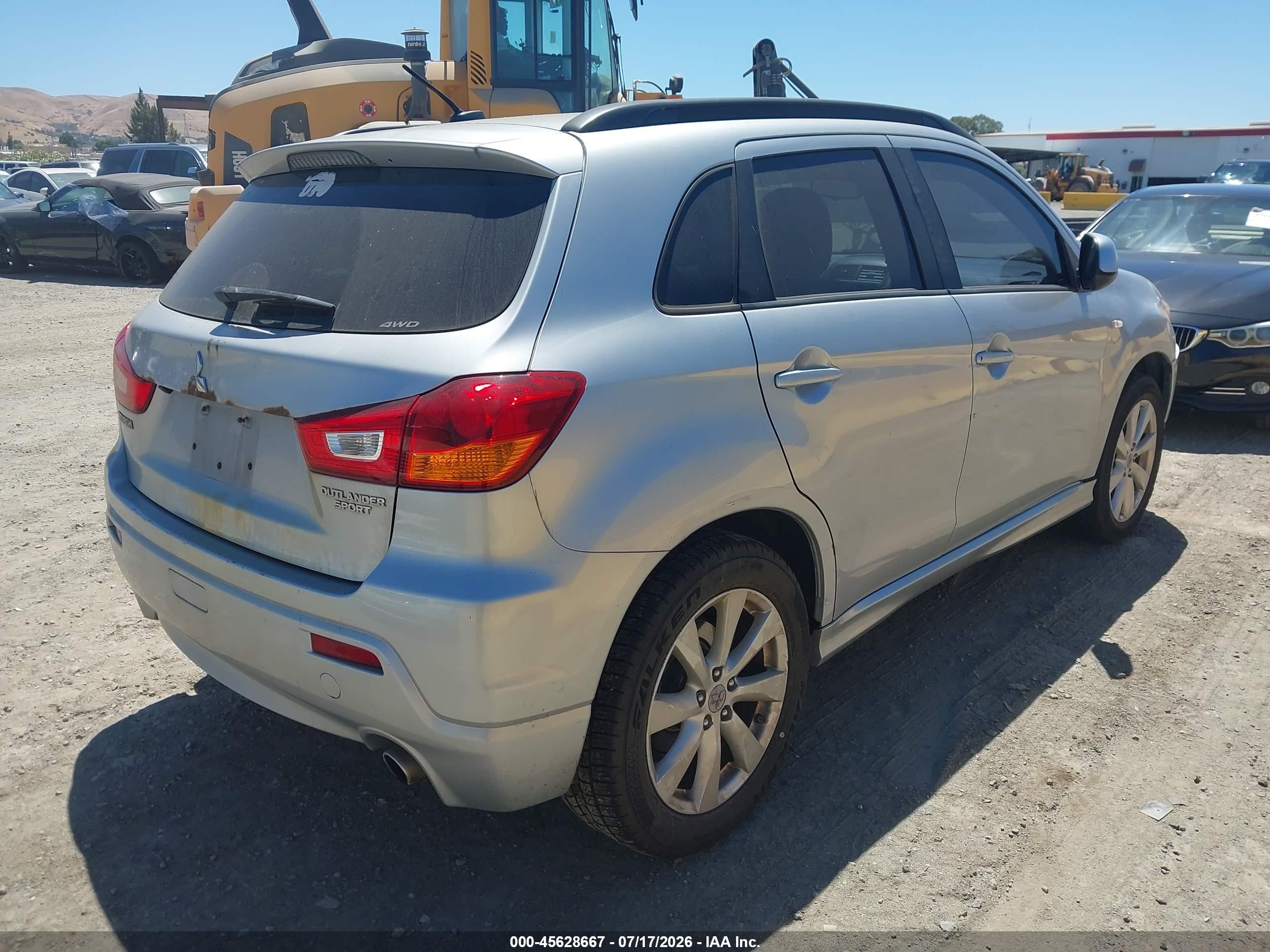 2012 Mitsubishi Outlander Sport Se Silver vin: JA4AR4AU6CZ003787