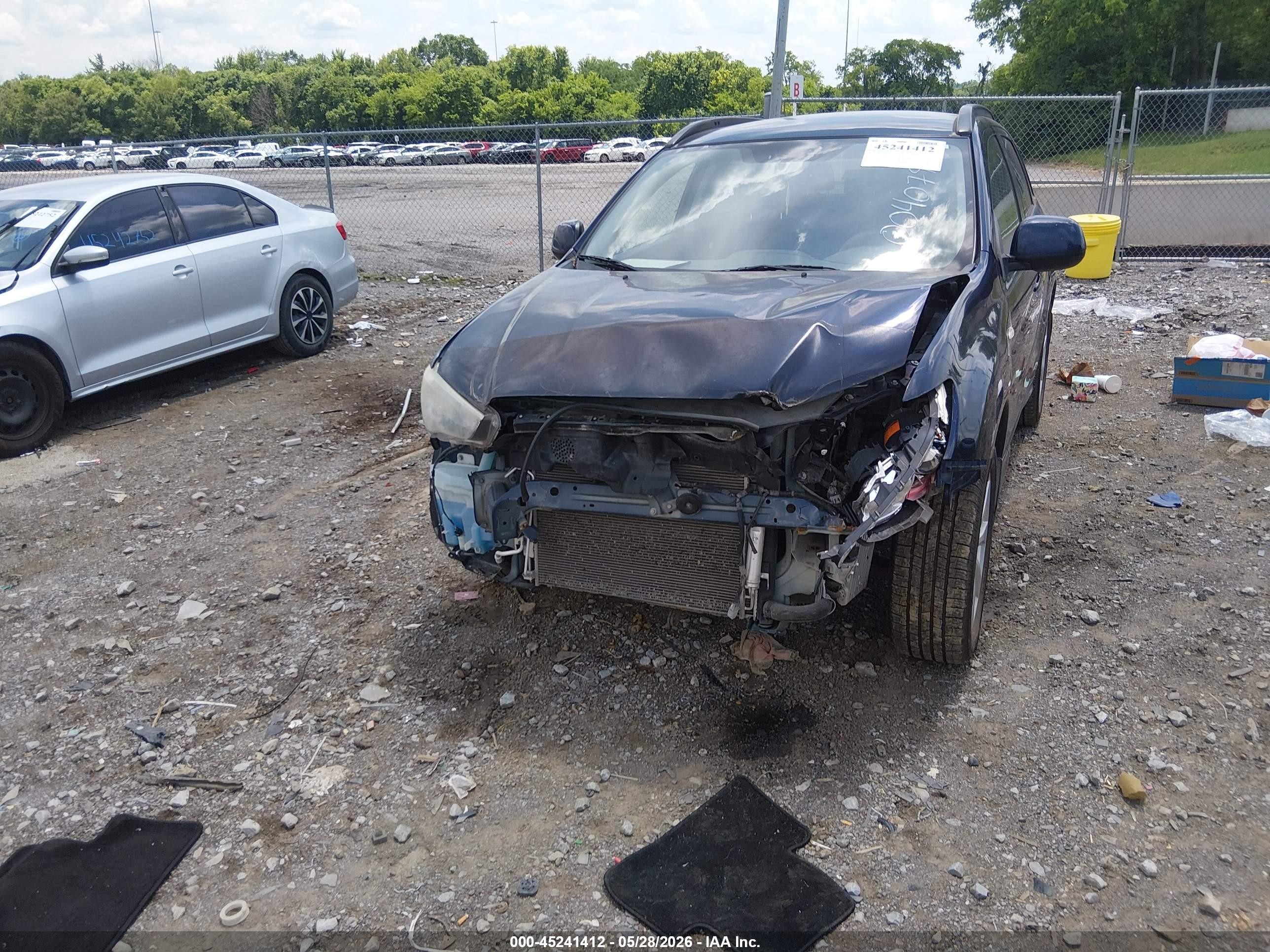 2012 Mitsubishi Outlander Sport Se Blue vin: JA4AR4AU6CZ004079