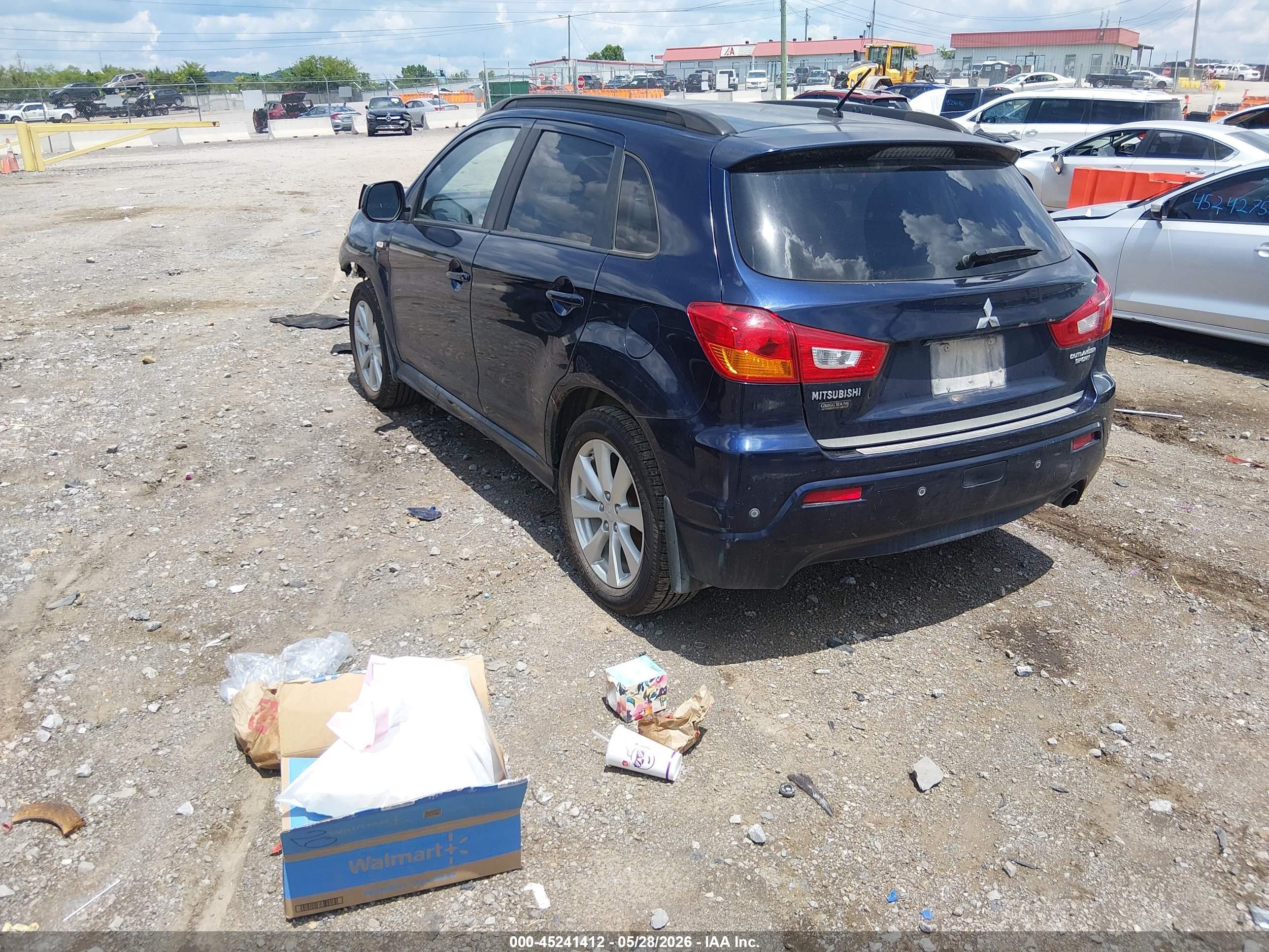 2012 Mitsubishi Outlander Sport Se Blue vin: JA4AR4AU6CZ004079