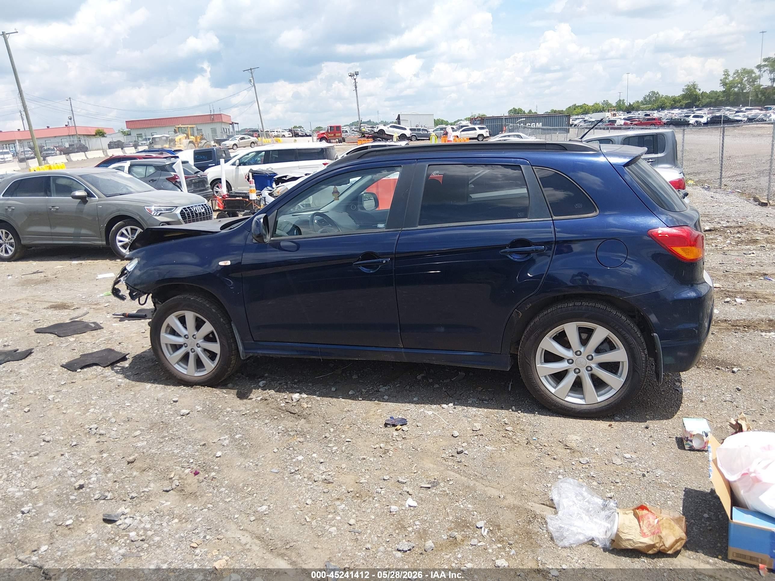 2012 Mitsubishi Outlander Sport Se Blue vin: JA4AR4AU6CZ004079