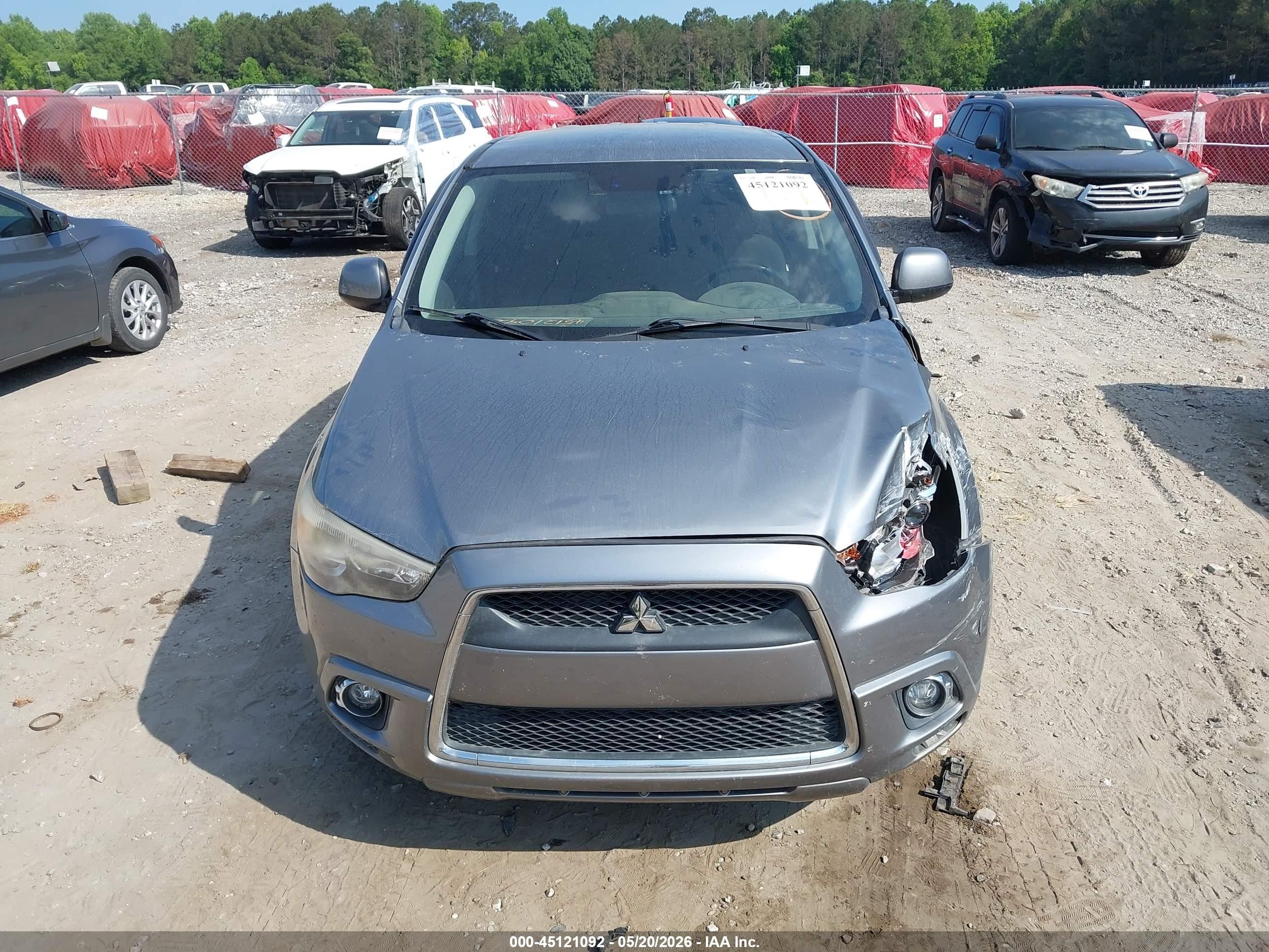 2012 Mitsubishi Outlander Sport Se Gray vin: JA4AR4AU7CZ002437