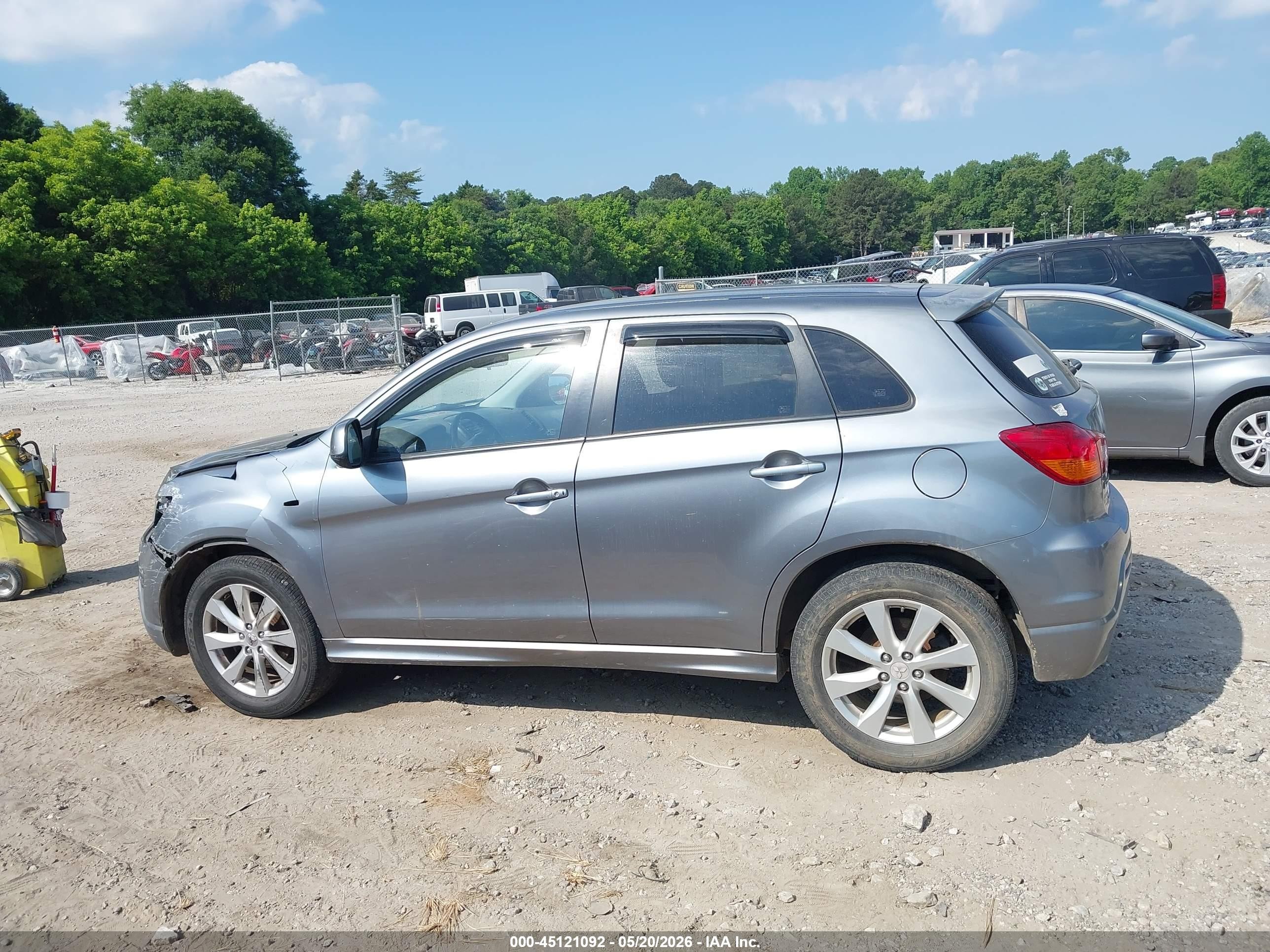 2012 Mitsubishi Outlander Sport Se Gray vin: JA4AR4AU7CZ002437