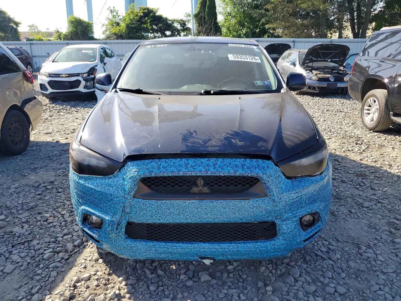 2011 Mitsubishi Outlander Sport Se Blue vin: JA4AR4AU8BZ009573