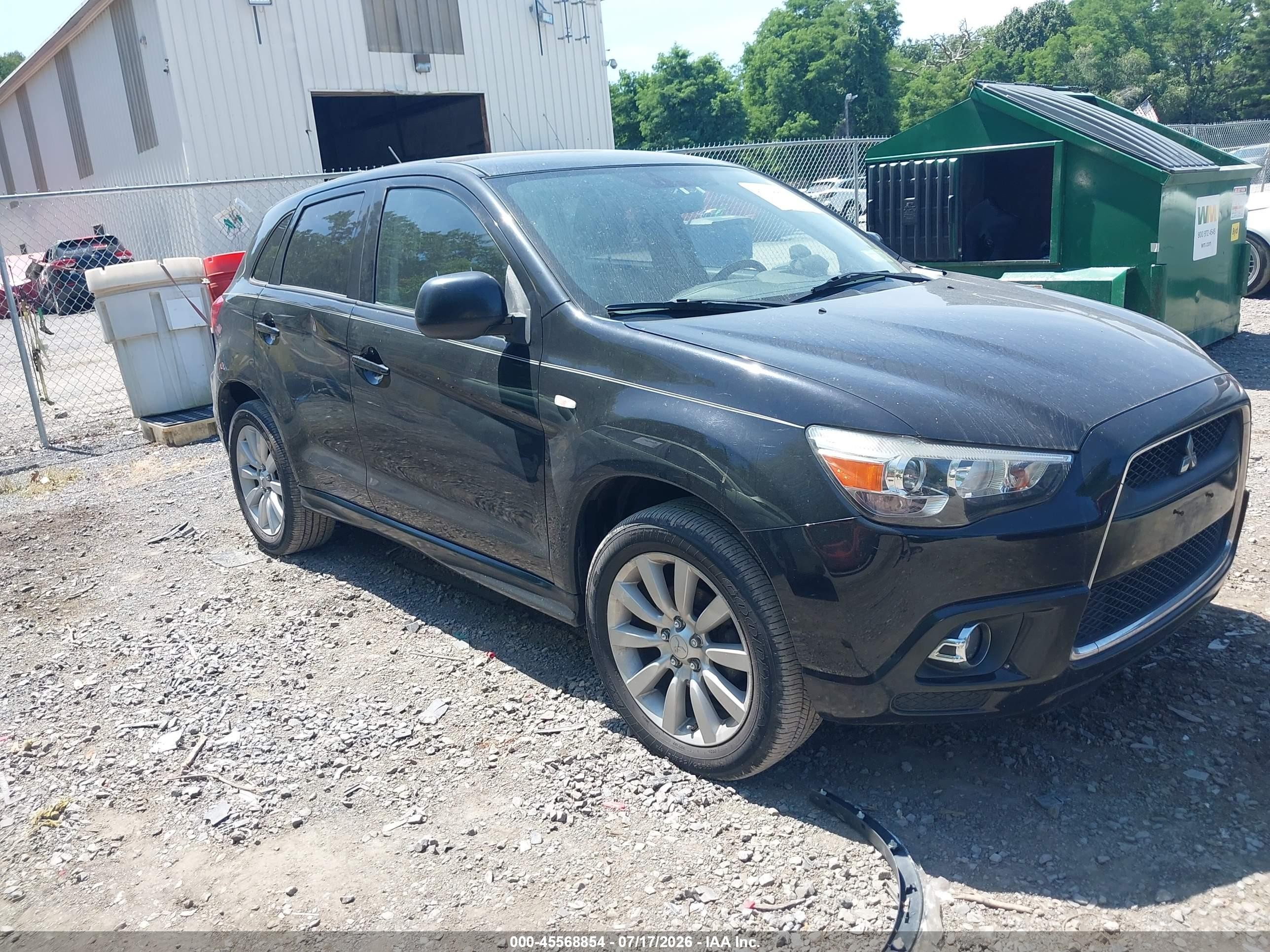 2011 Mitsubishi Outlander Sport Se Black vin: JA4AR4AU8BZ016829