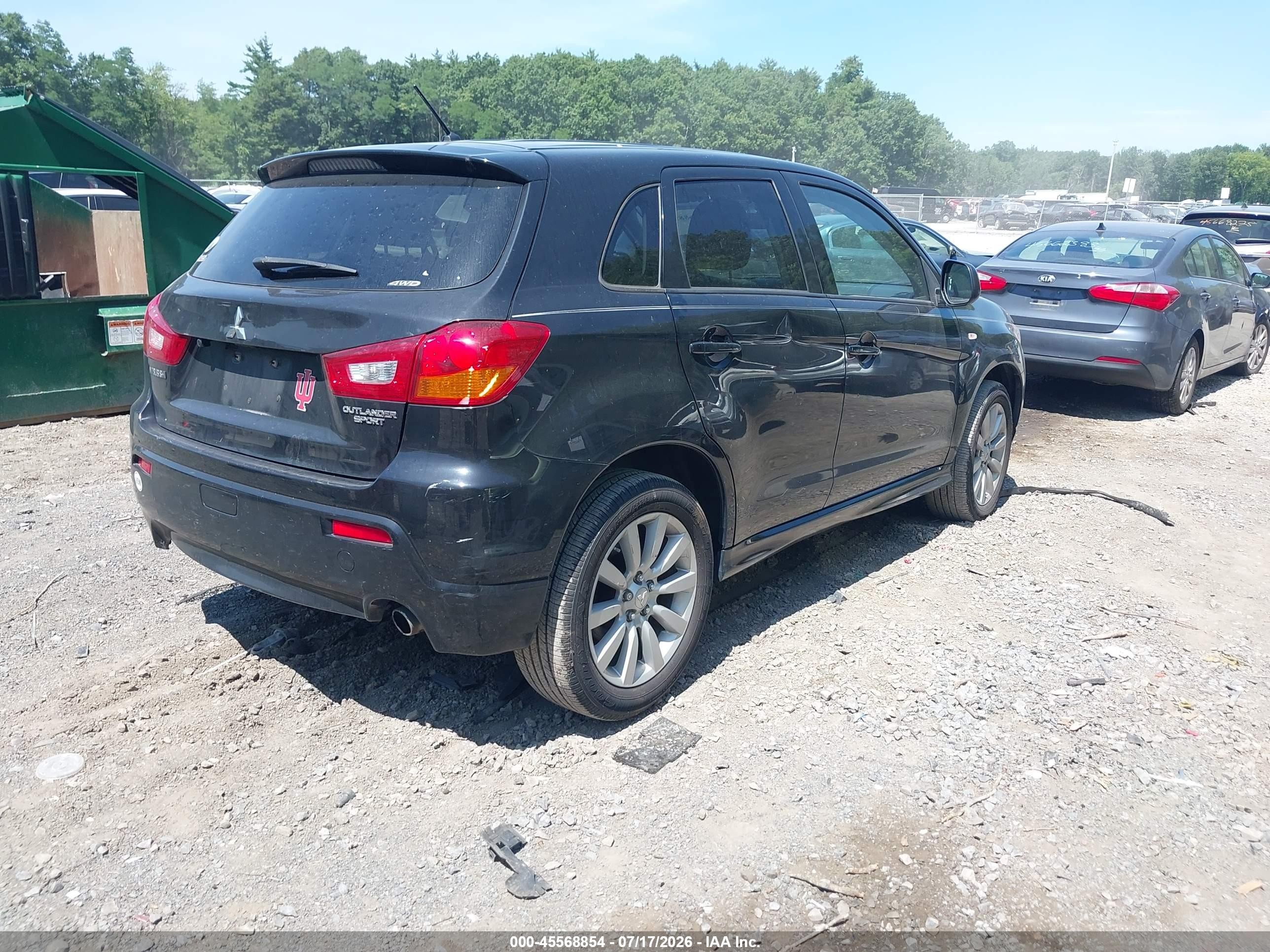2011 Mitsubishi Outlander Sport Se Black vin: JA4AR4AU8BZ016829
