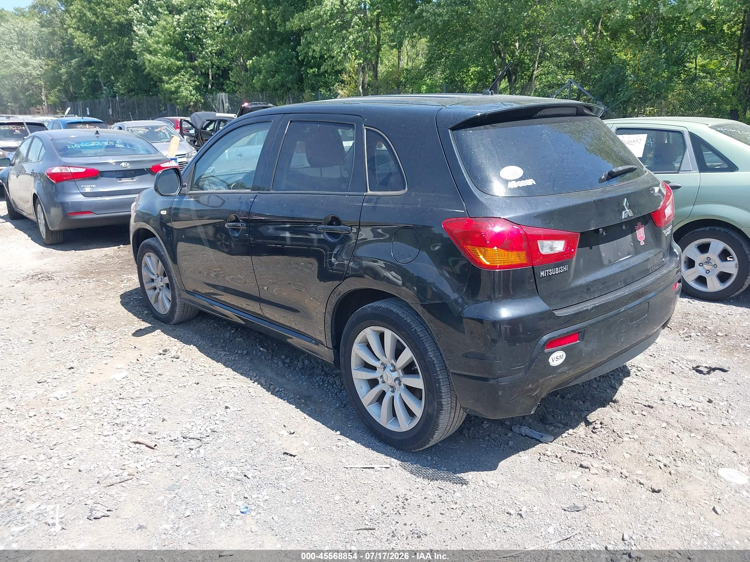 2011 Mitsubishi Outlander Sport Se Black vin: JA4AR4AU8BZ016829