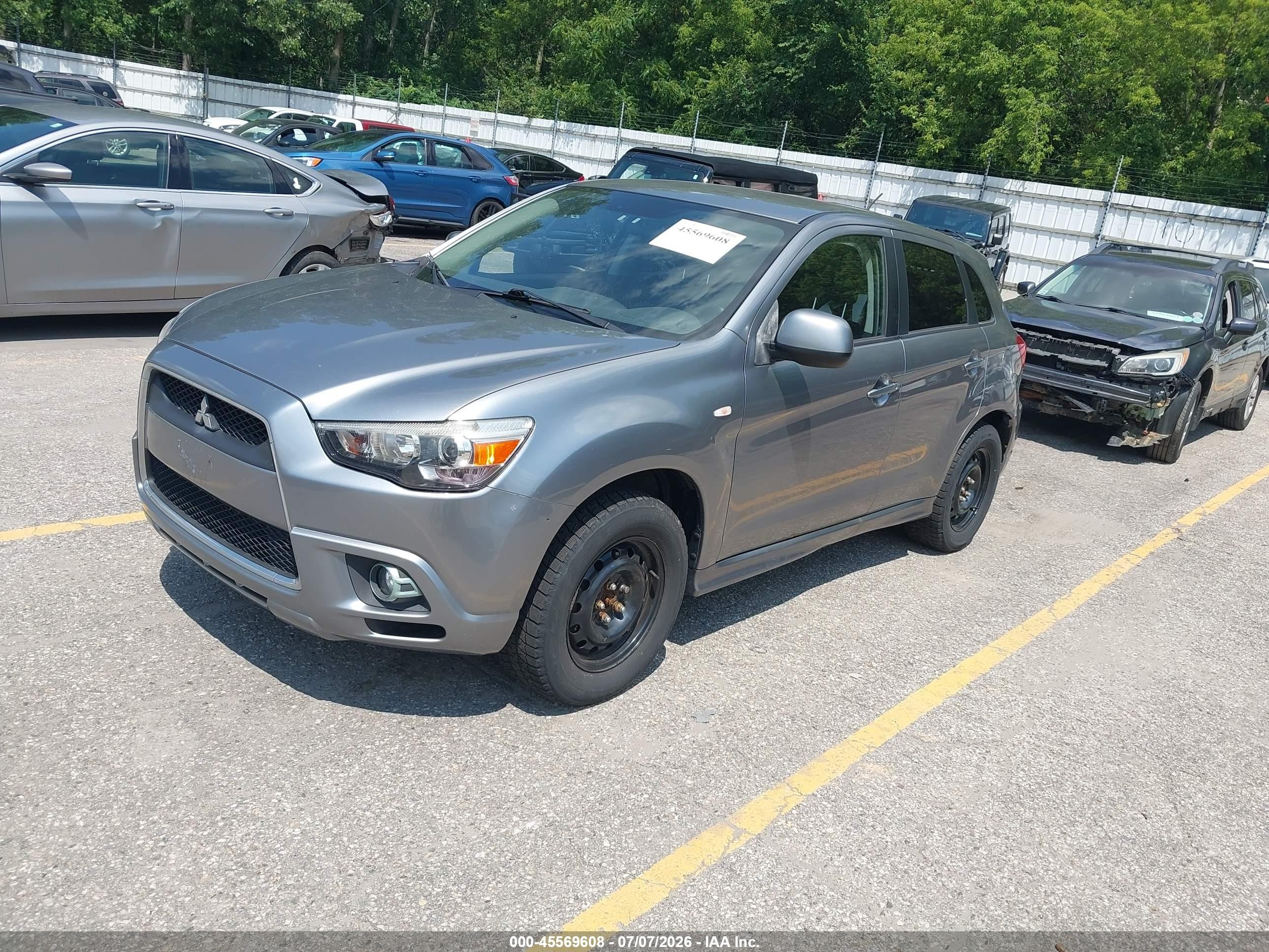 2012 Mitsubishi Outlander Sport Se Silver vin: JA4AR4AU8CZ005007