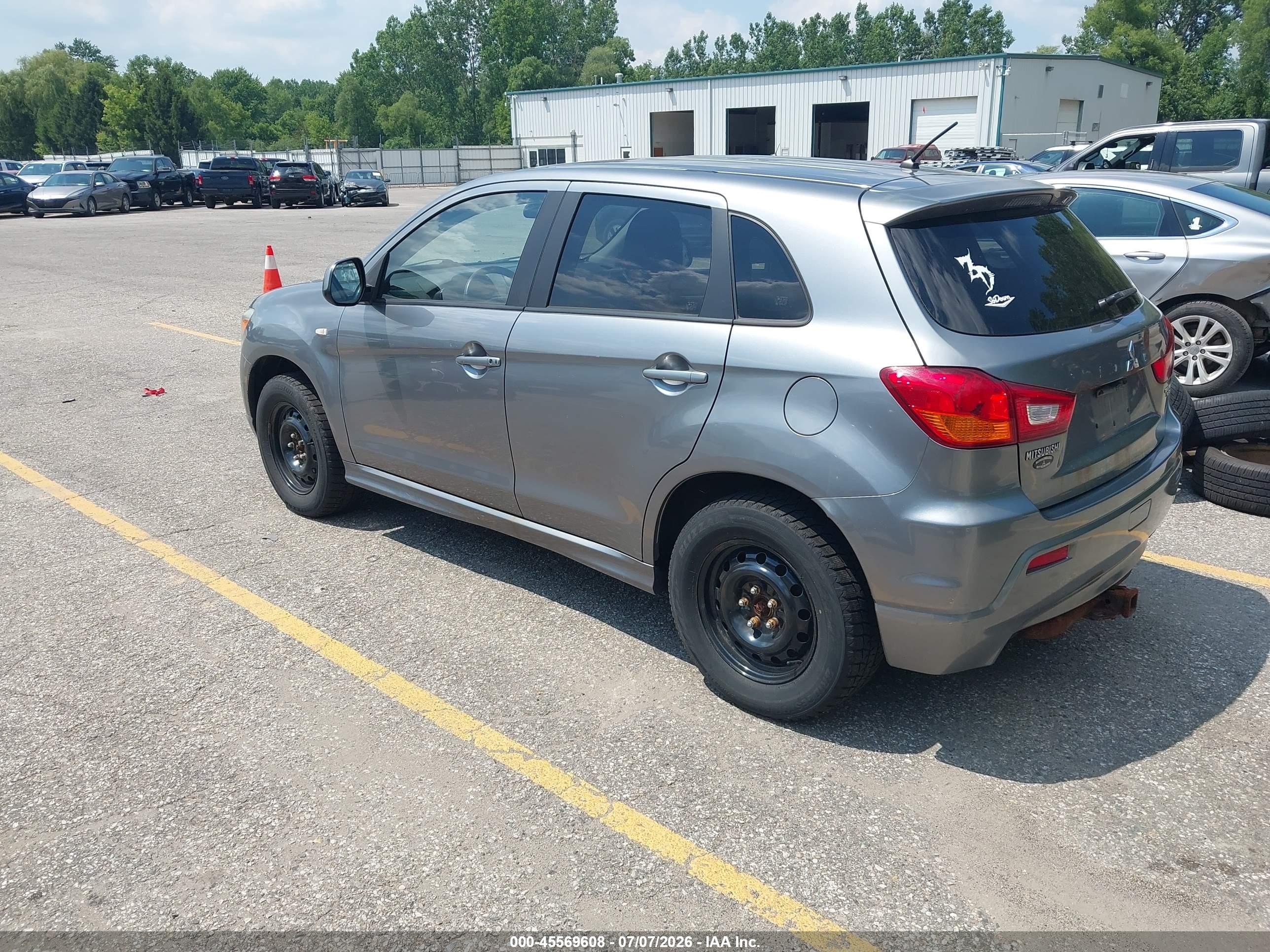 2012 Mitsubishi Outlander Sport Se Silver vin: JA4AR4AU8CZ005007