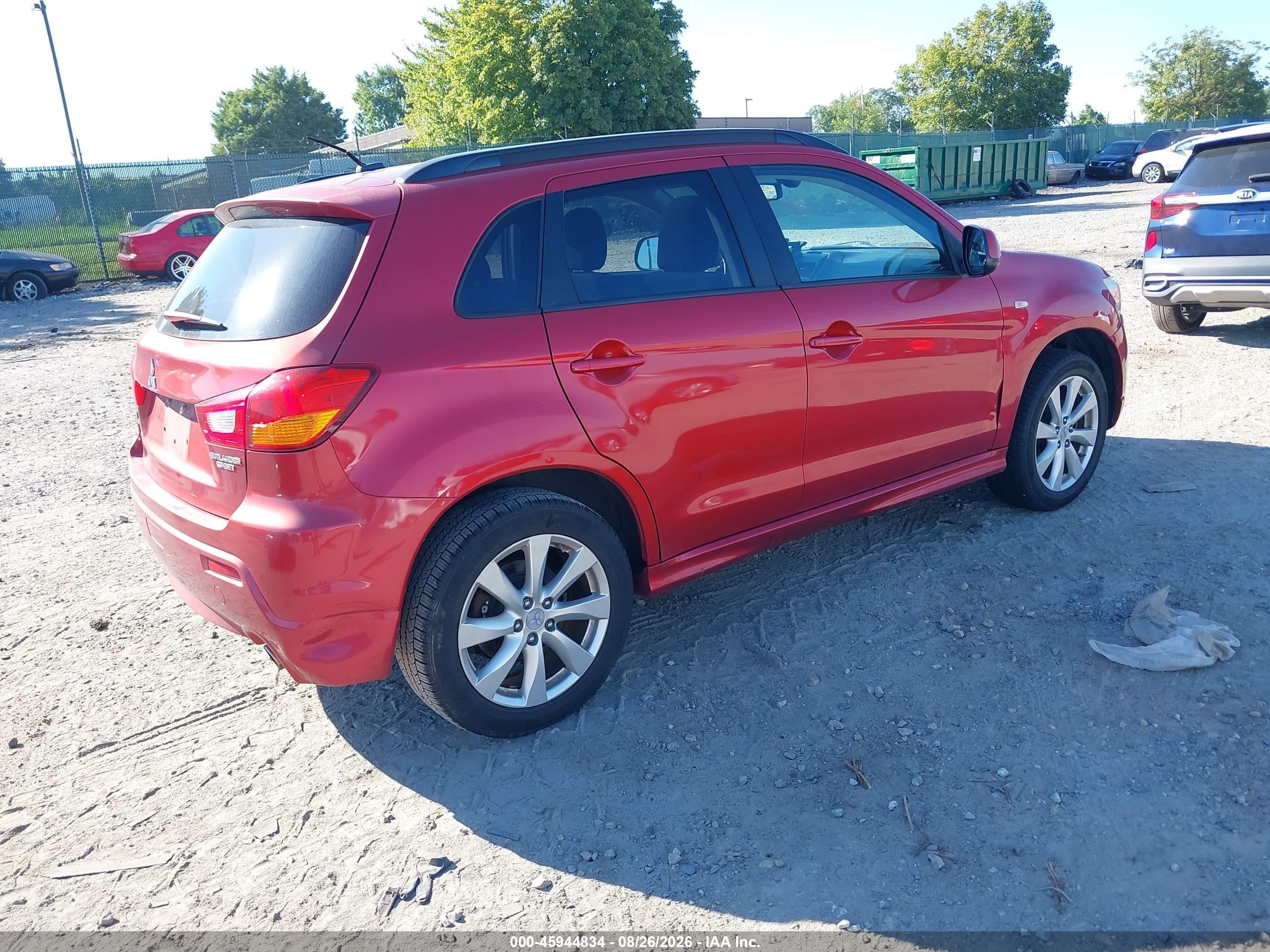 2012 Mitsubishi Outlander Sport Se Red vin: JA4AR4AU8CZ007209