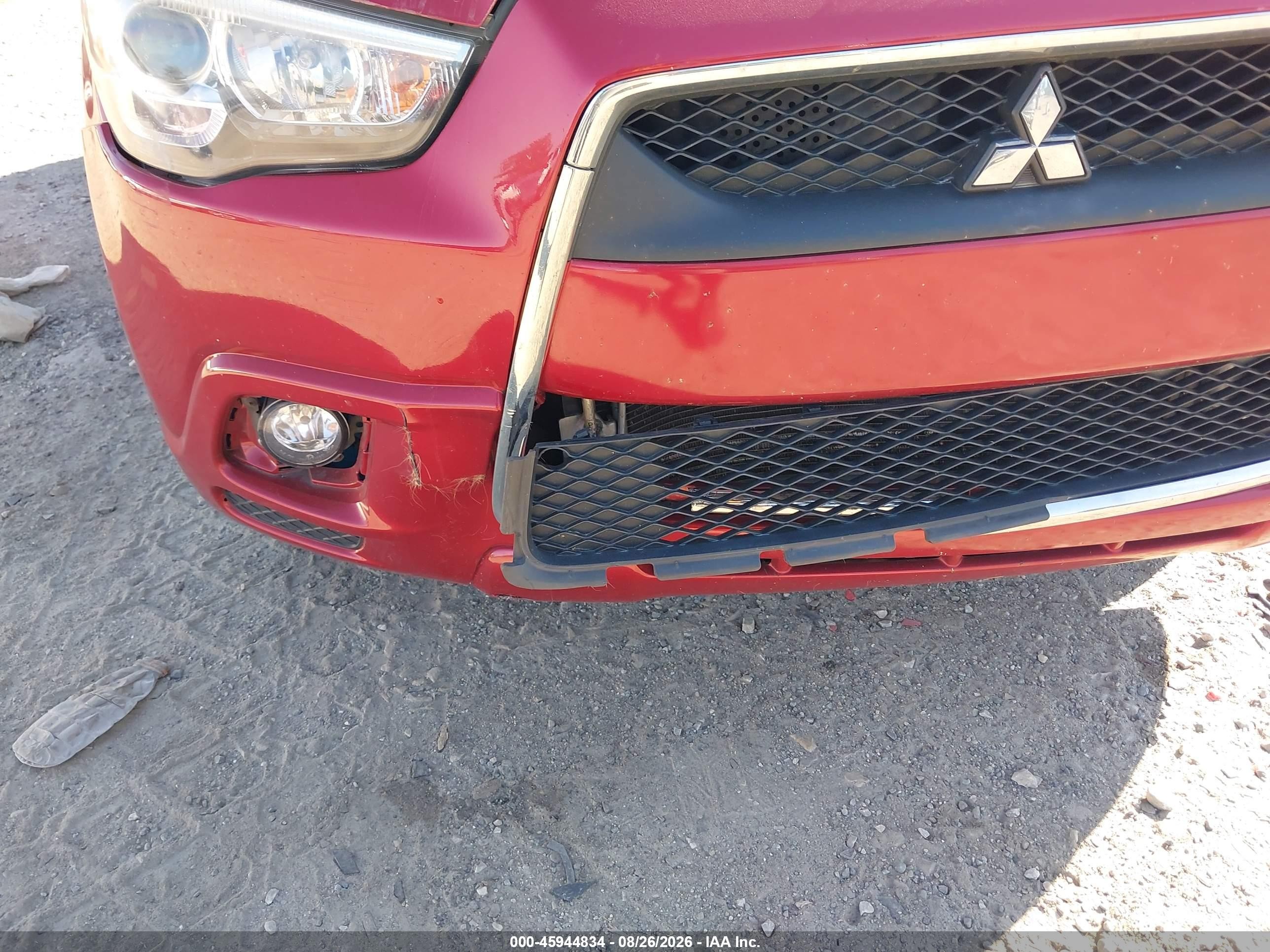 2012 Mitsubishi Outlander Sport Se Red vin: JA4AR4AU8CZ007209