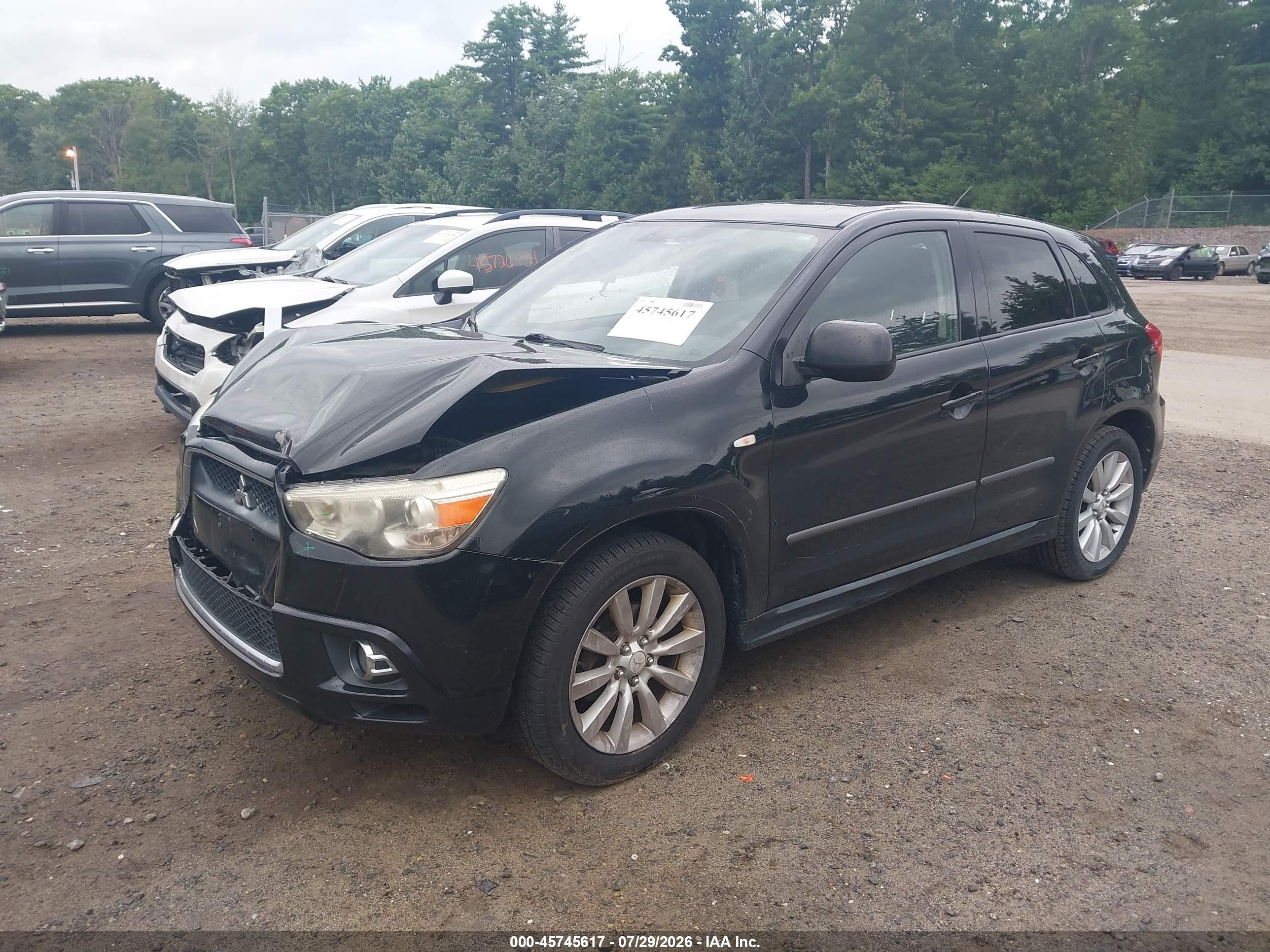 2011 Mitsubishi Outlander Sport Se Black vin: JA4AR4AU9BZ015902