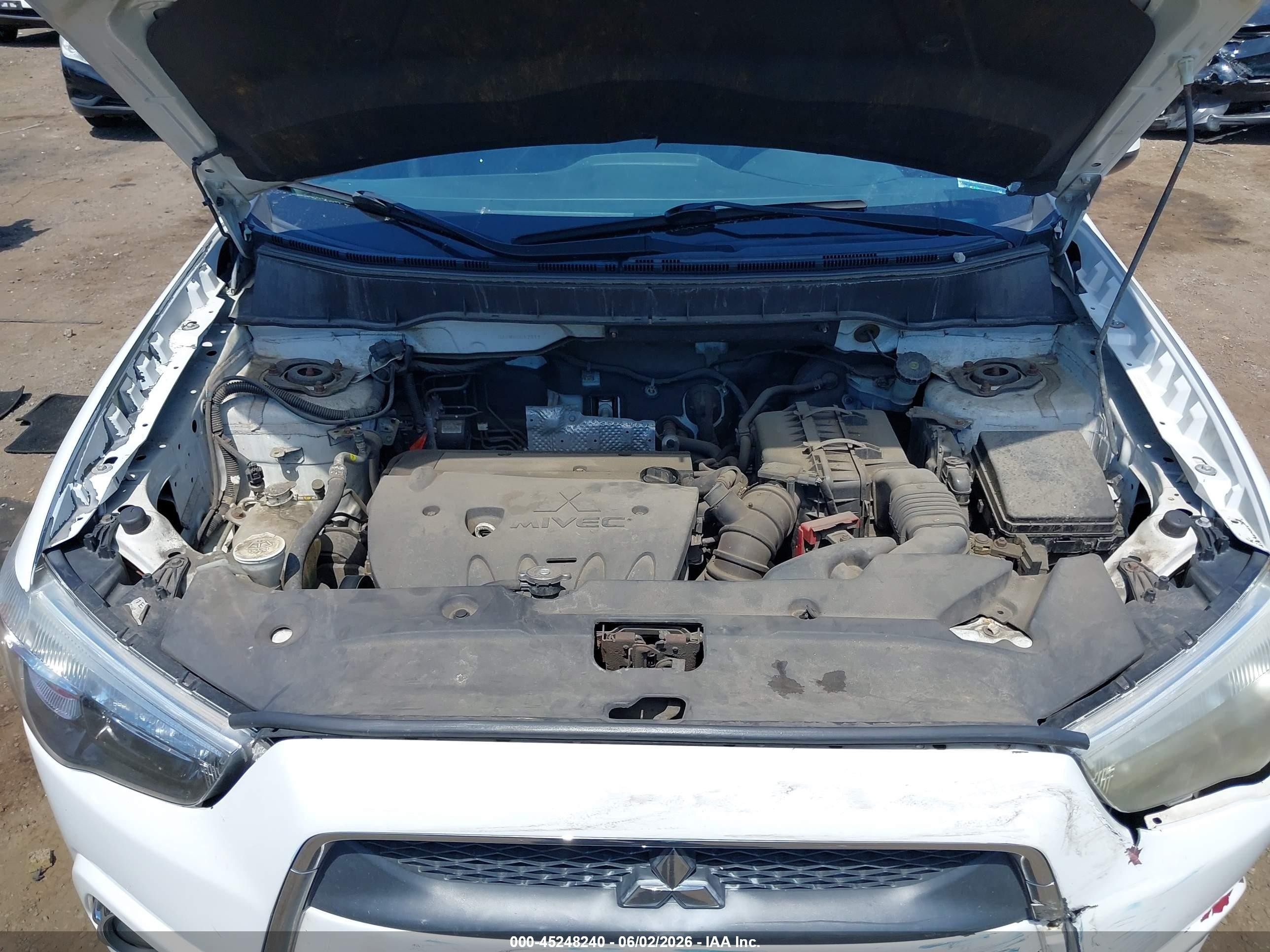 2011 Mitsubishi Outlander Sport Se White vin: JA4AR4AU9BZ017911