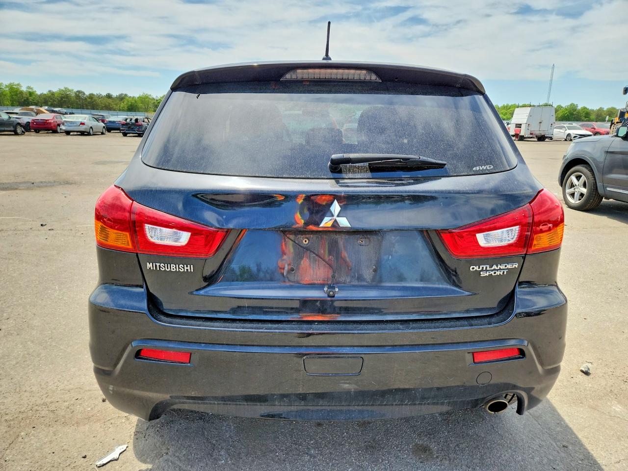 2012 Mitsubishi Outlander Sport Se Black vin: JA4AR4AU9CZ005498