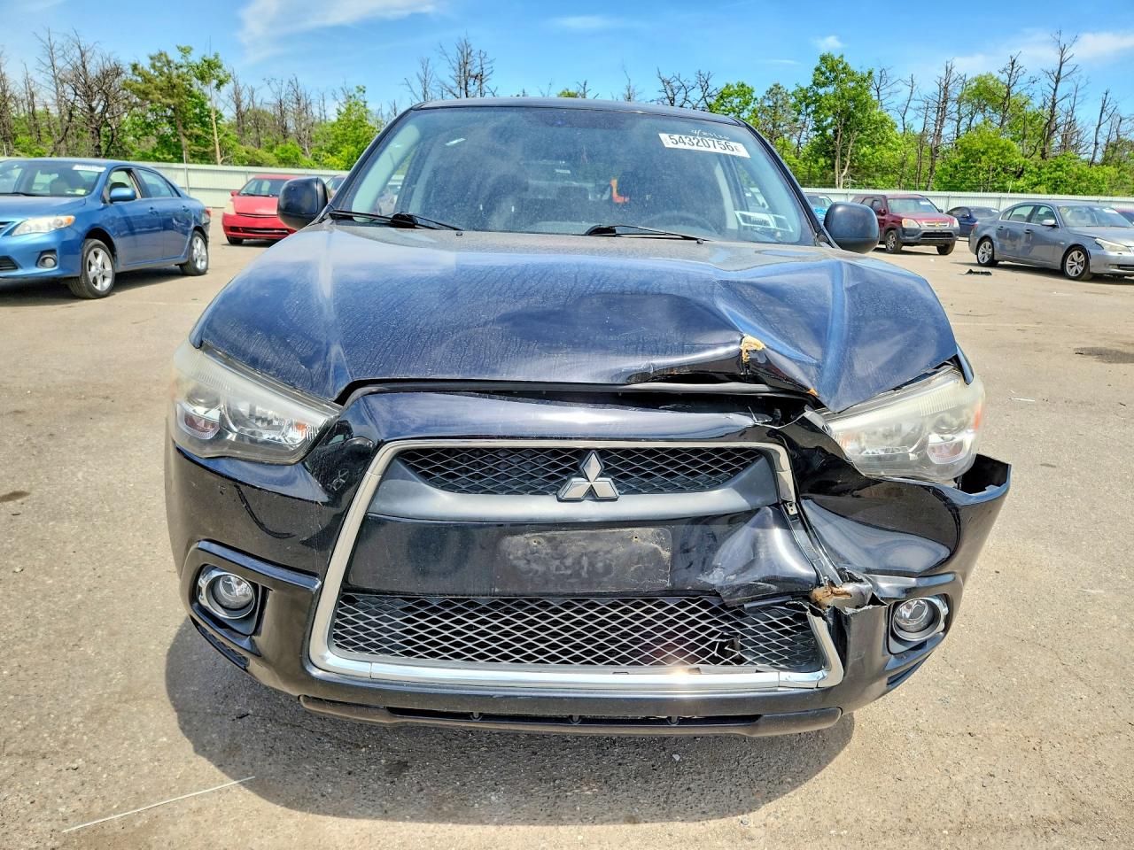 2012 Mitsubishi Outlander Sport Se Black vin: JA4AR4AU9CZ005498