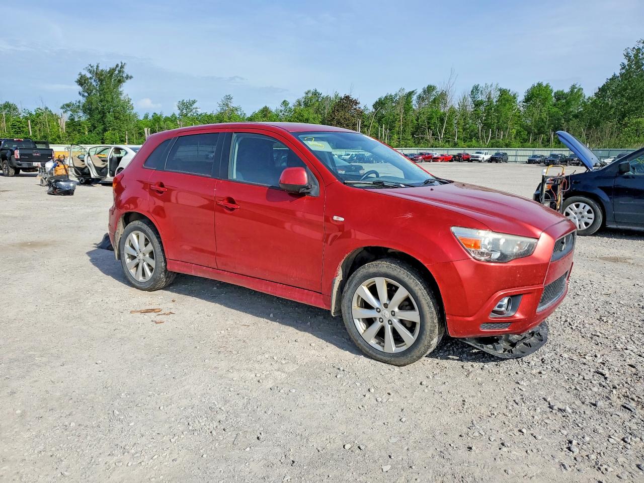 2012 Mitsubishi Outlander Sport Se Красный vin: JA4AR4AU9CZ009129