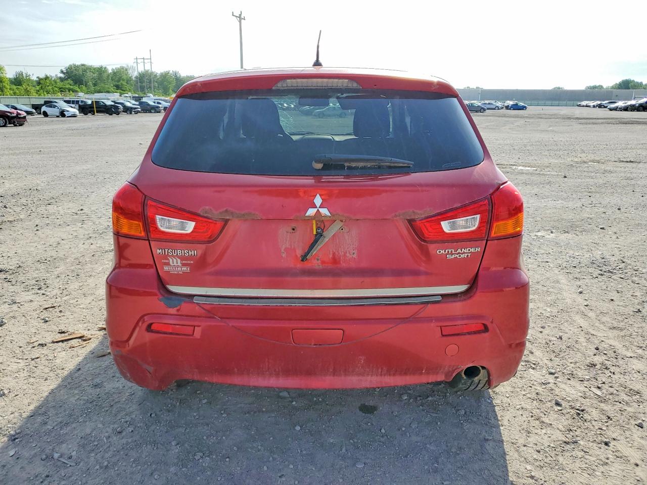 2012 Mitsubishi Outlander Sport Se Красный vin: JA4AR4AU9CZ009129