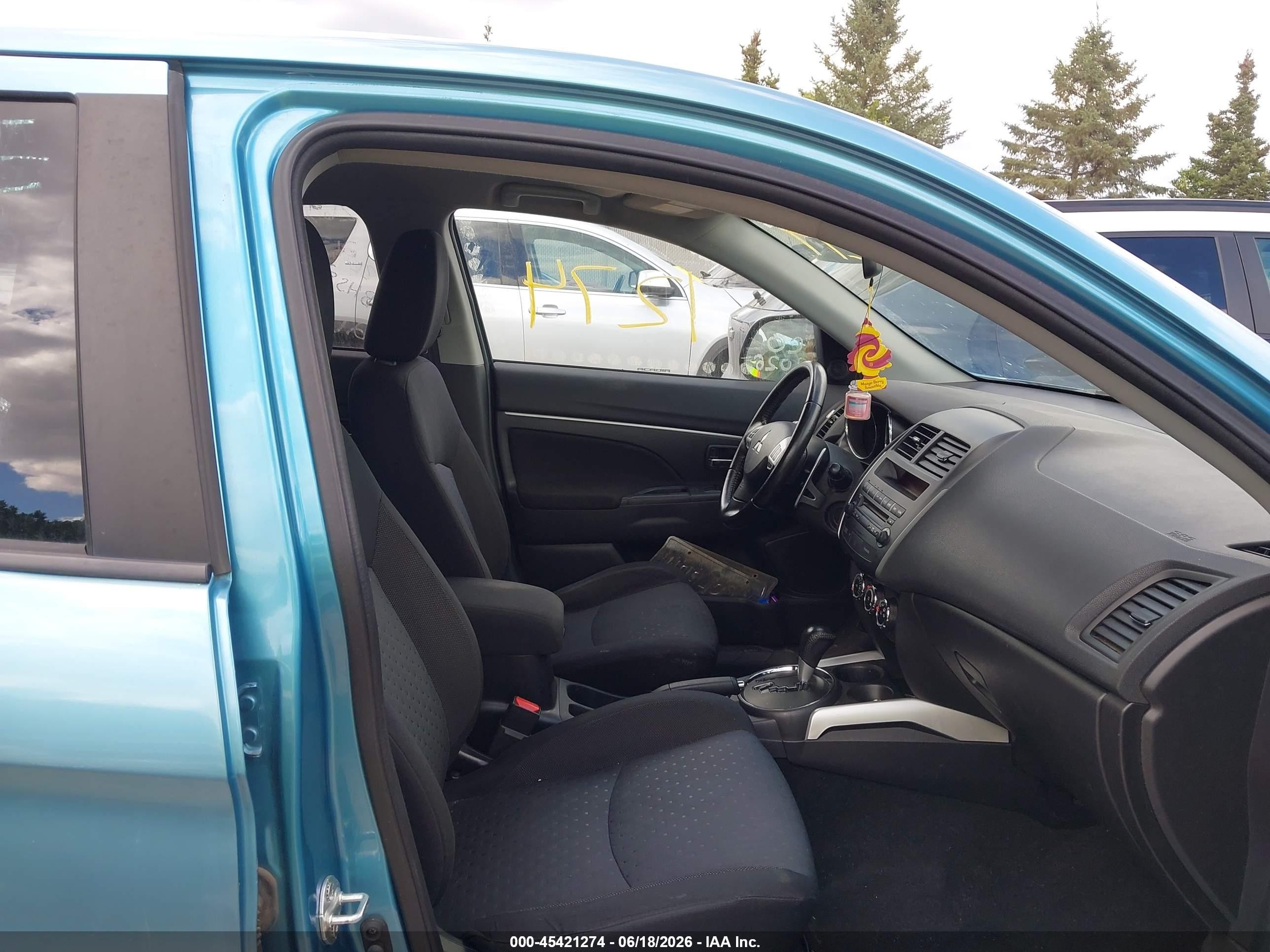 2012 Mitsubishi Outlander Sport Se Blue vin: JA4AR4AU9CZ009812